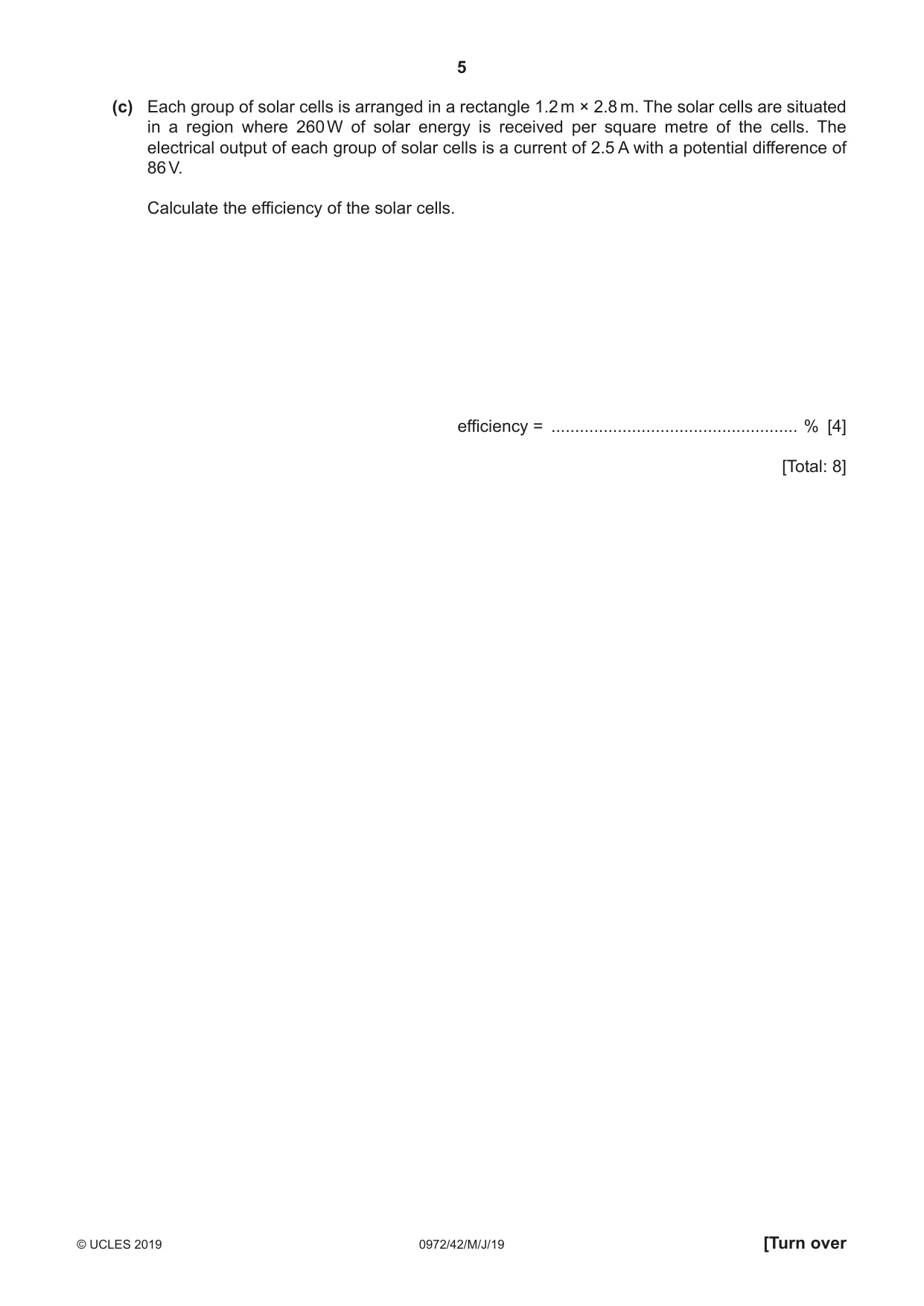 Cambridge IGCSE Physics (9-1) 0972 2019 May/June Paper 4 · Variant 2 question paper, page 5 of 16