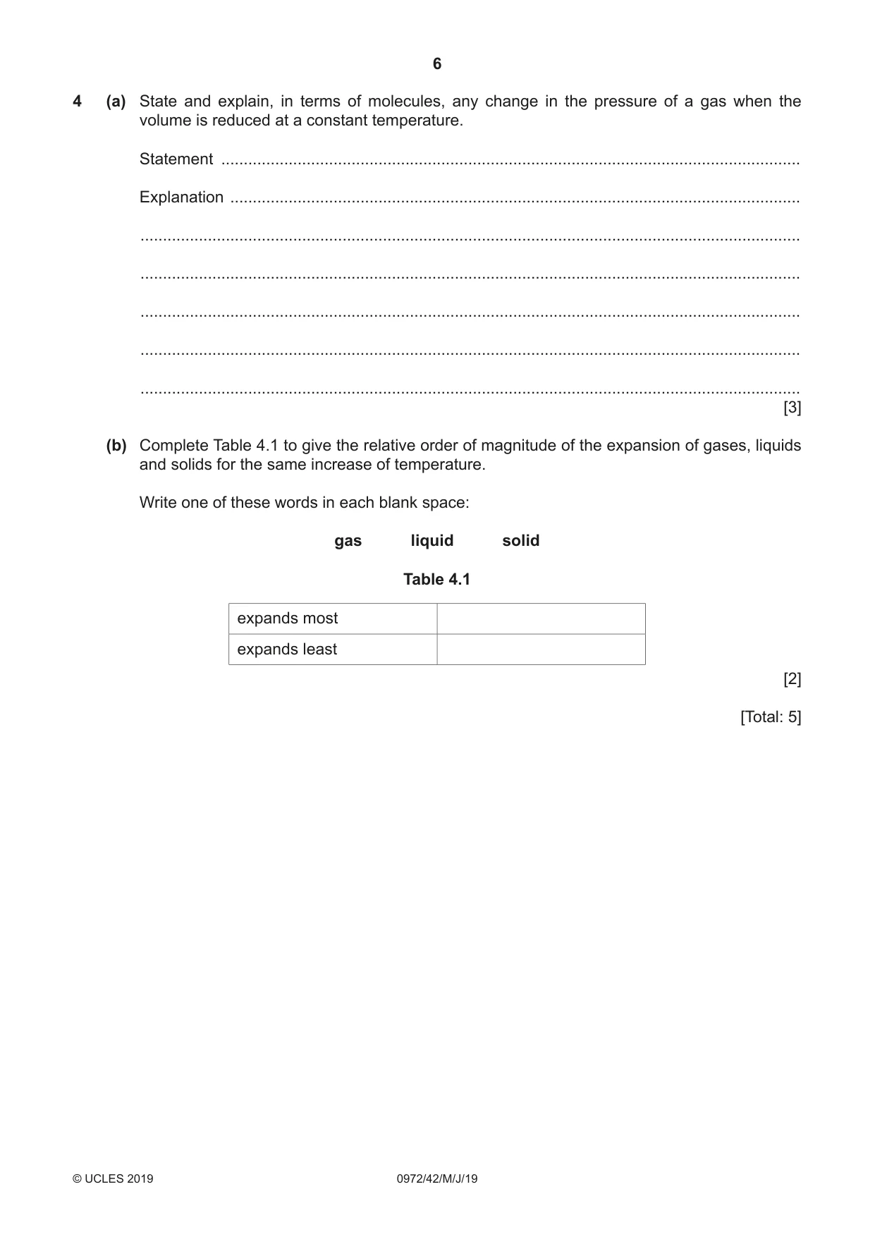 Cambridge IGCSE Physics (9-1) 0972 2019 May/June Paper 4 · Variant 2 question paper, page 6 of 16