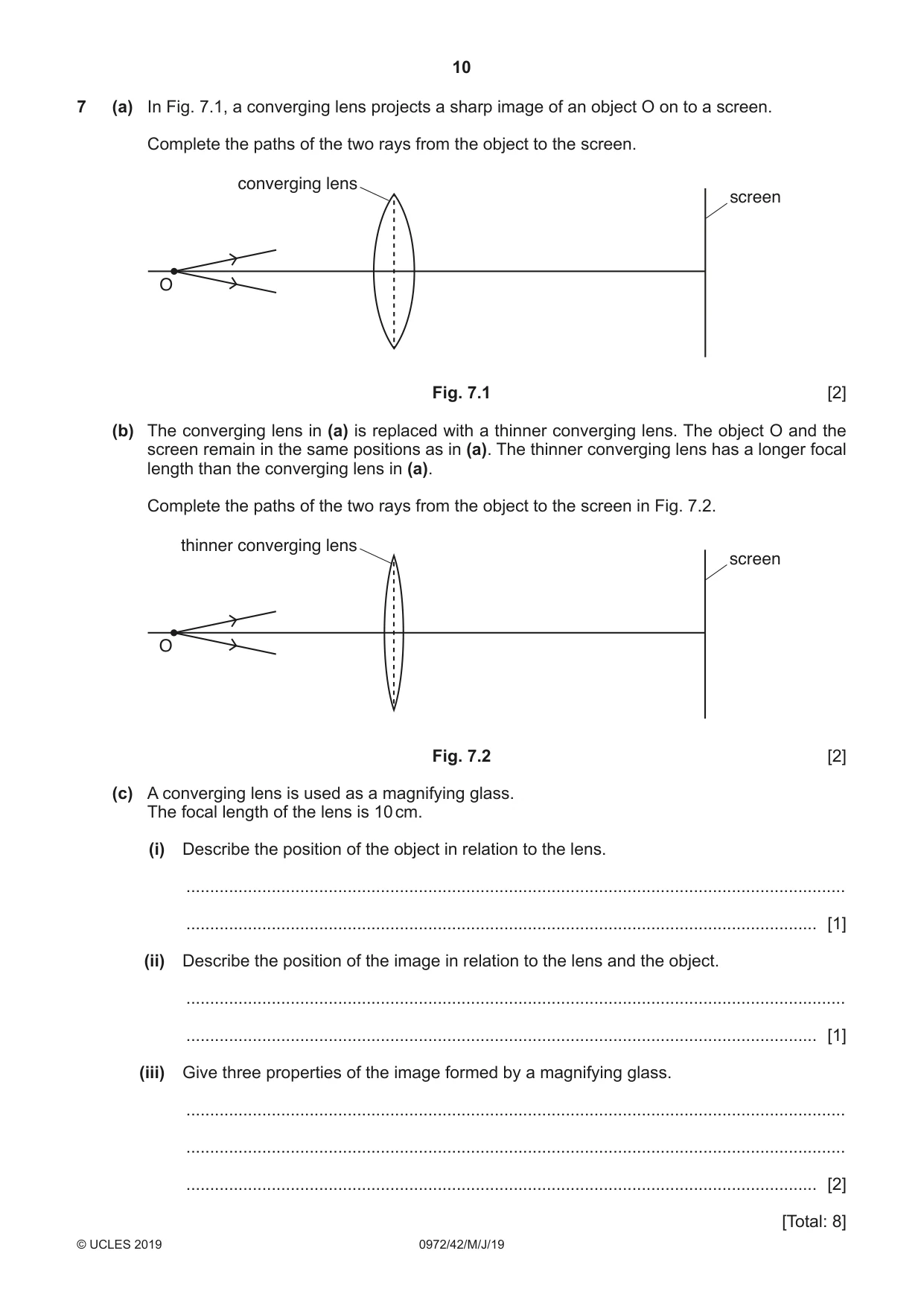 Cambridge IGCSE Physics (9-1) 0972 2019 May/June Paper 4 · Variant 2 question paper, page 10 of 16
