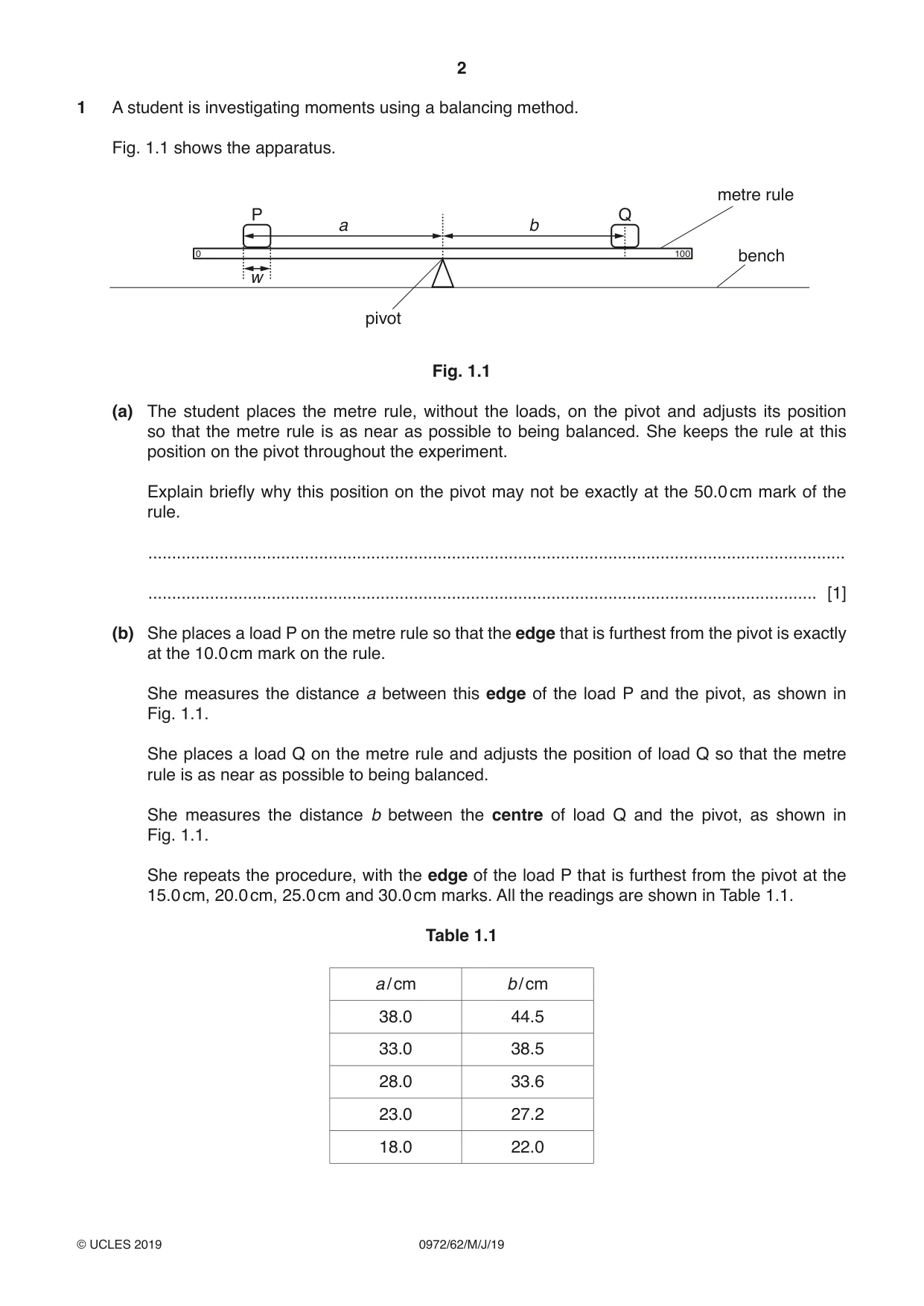 Cambridge IGCSE Physics (9-1) 0972 2019 May/June Paper 6 · Variant 2 question paper, page 2 of 12