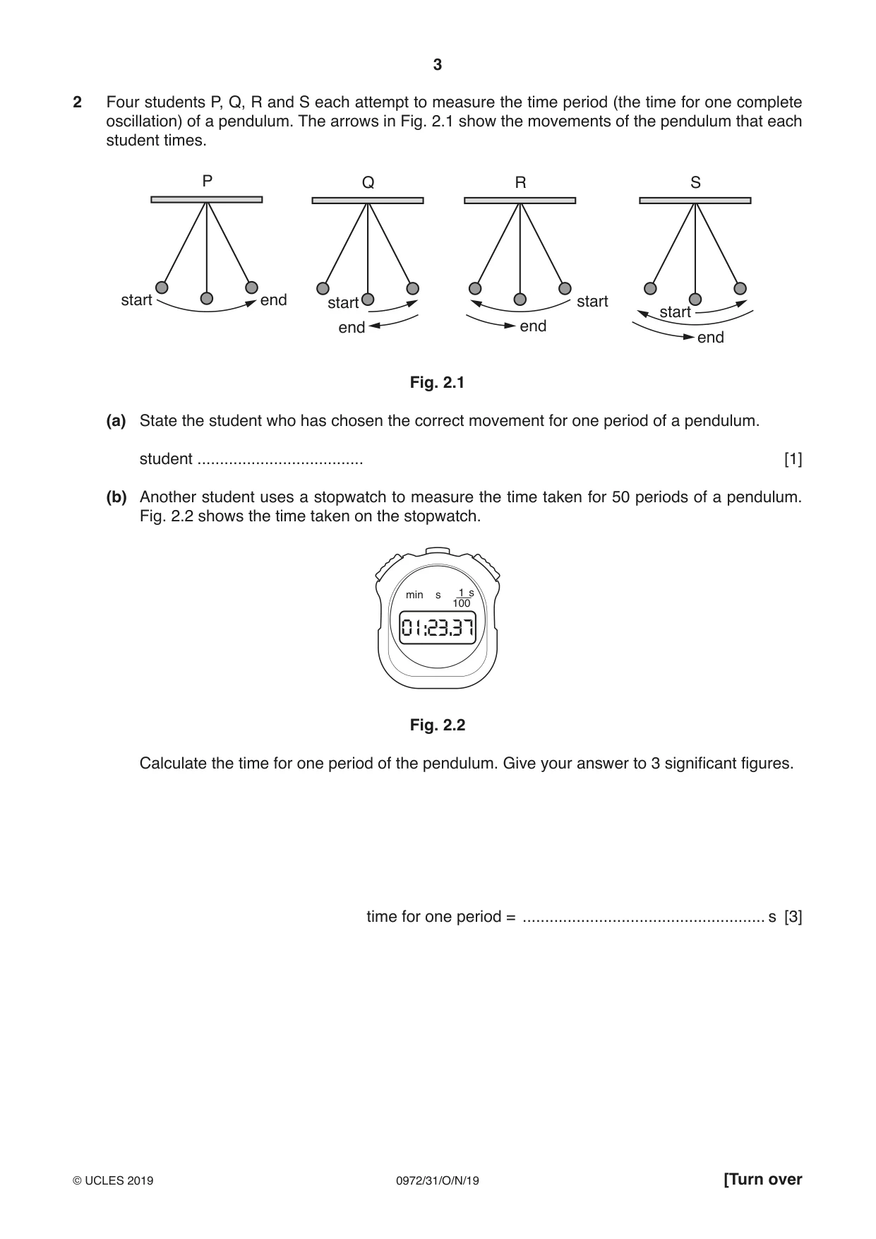 Cambridge IGCSE Physics (9-1) 0972 2019 Oct/Nov Paper 3 · Variant 1 question paper, page 3 of 20