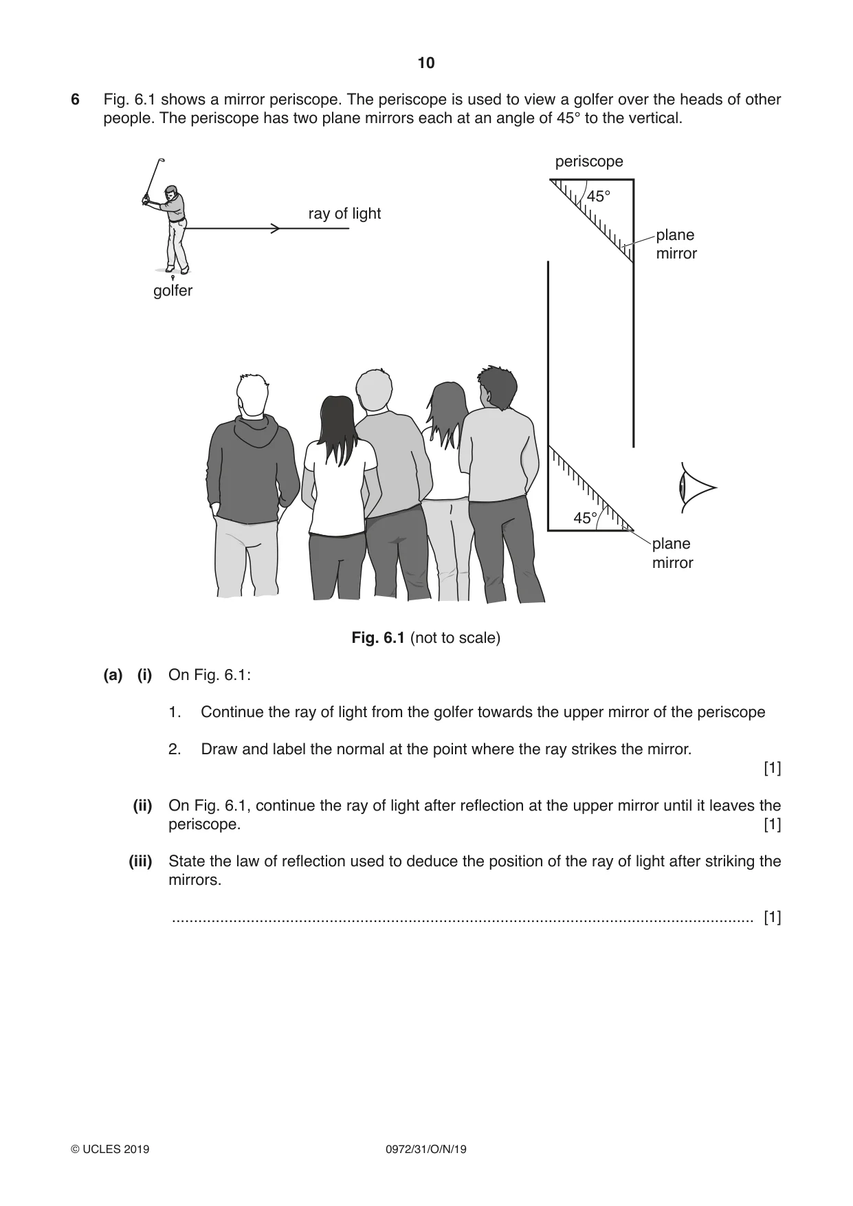 Cambridge IGCSE Physics (9-1) 0972 2019 Oct/Nov Paper 3 · Variant 1 question paper, page 10 of 20