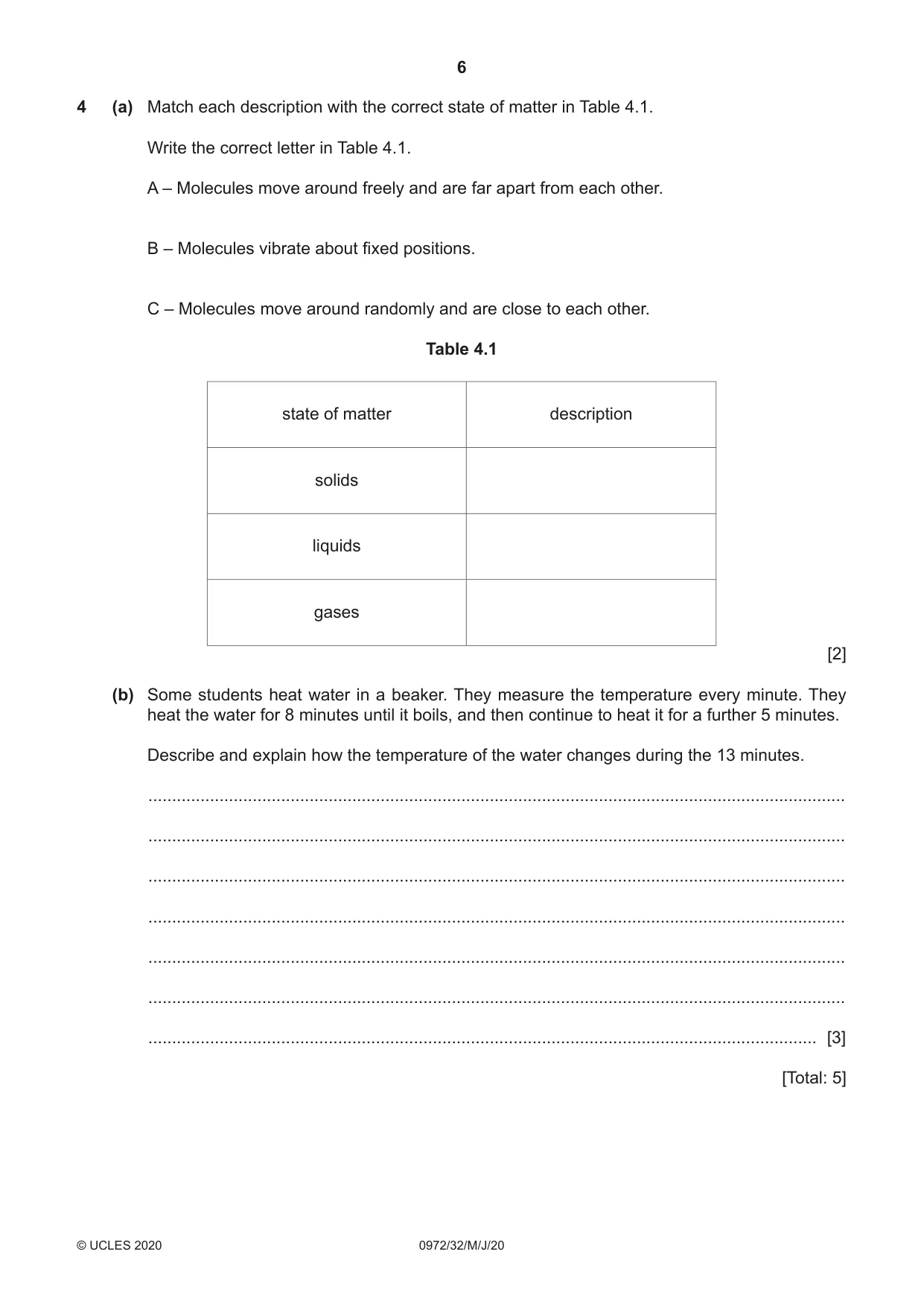 Cambridge IGCSE Physics (9-1) 0972 2020 May/June Paper 3 · Variant 2 question paper, page 6 of 16