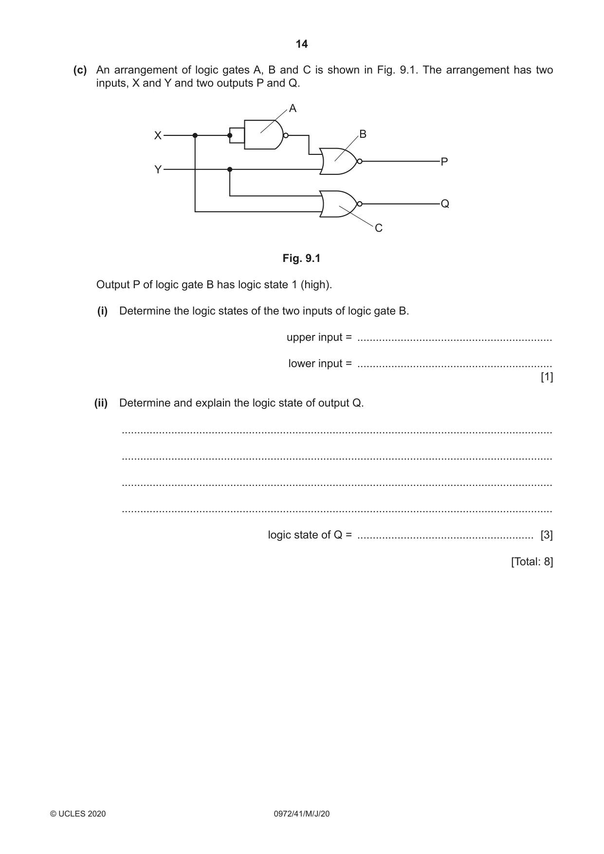 Cambridge IGCSE Physics (9-1) 0972 2020 May/June Paper 4 · Variant 1 question paper, page 14 of 16