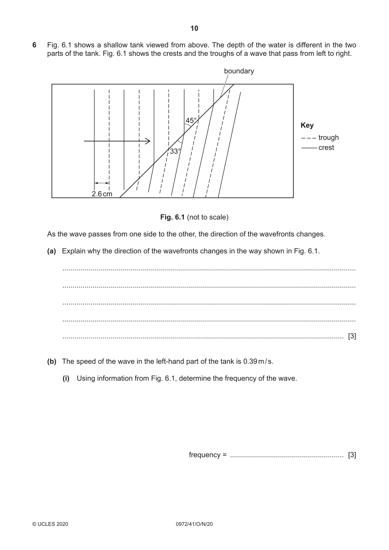 Cambridge IGCSE Physics (9-1) 0972 2020 Oct/Nov Paper 4 · Variant 1 question paper, page 10 of 20