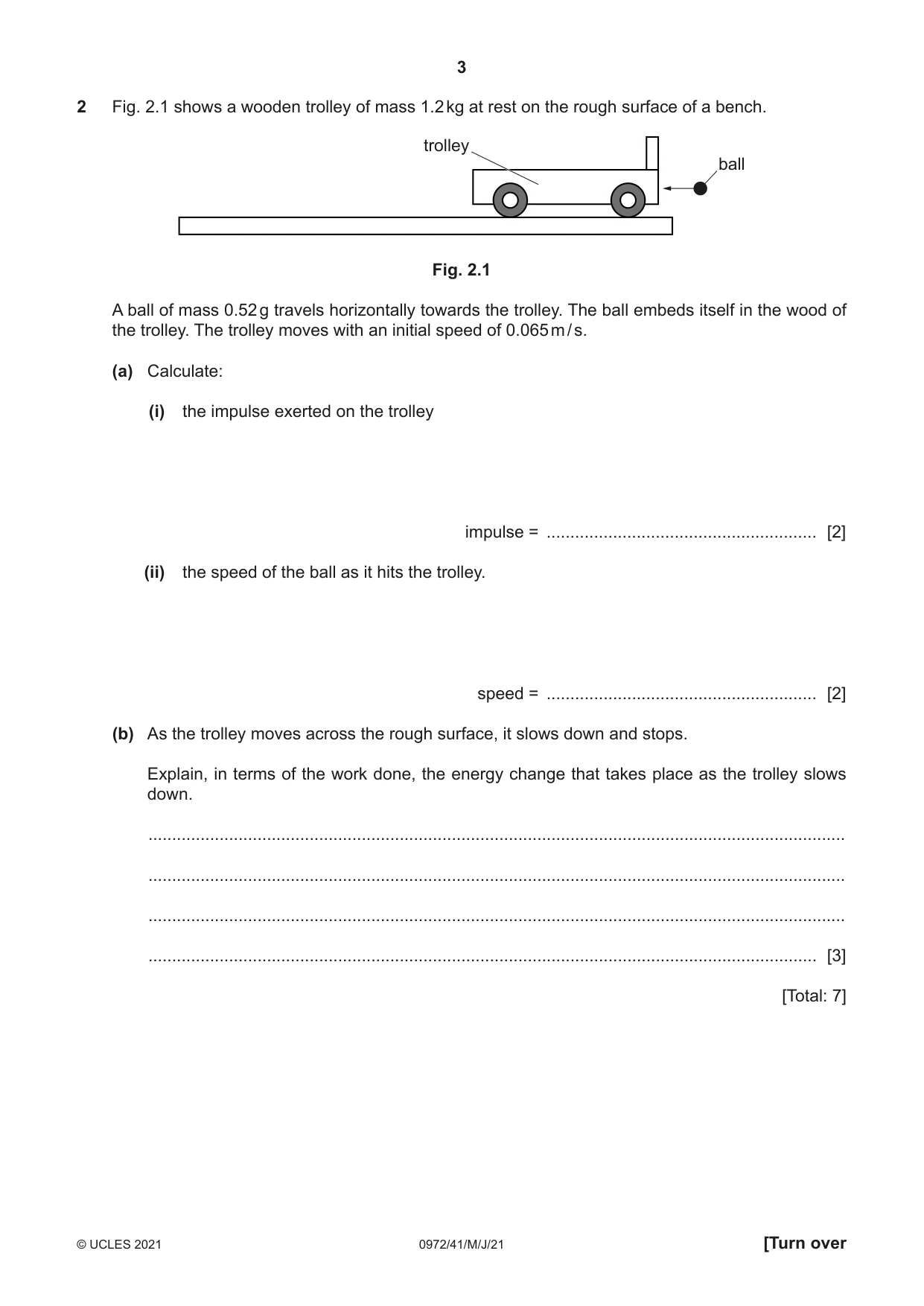 Cambridge IGCSE Physics (9-1) 0972 2021 May/June Paper 4 · Variant 1 question paper, page 3 of 16