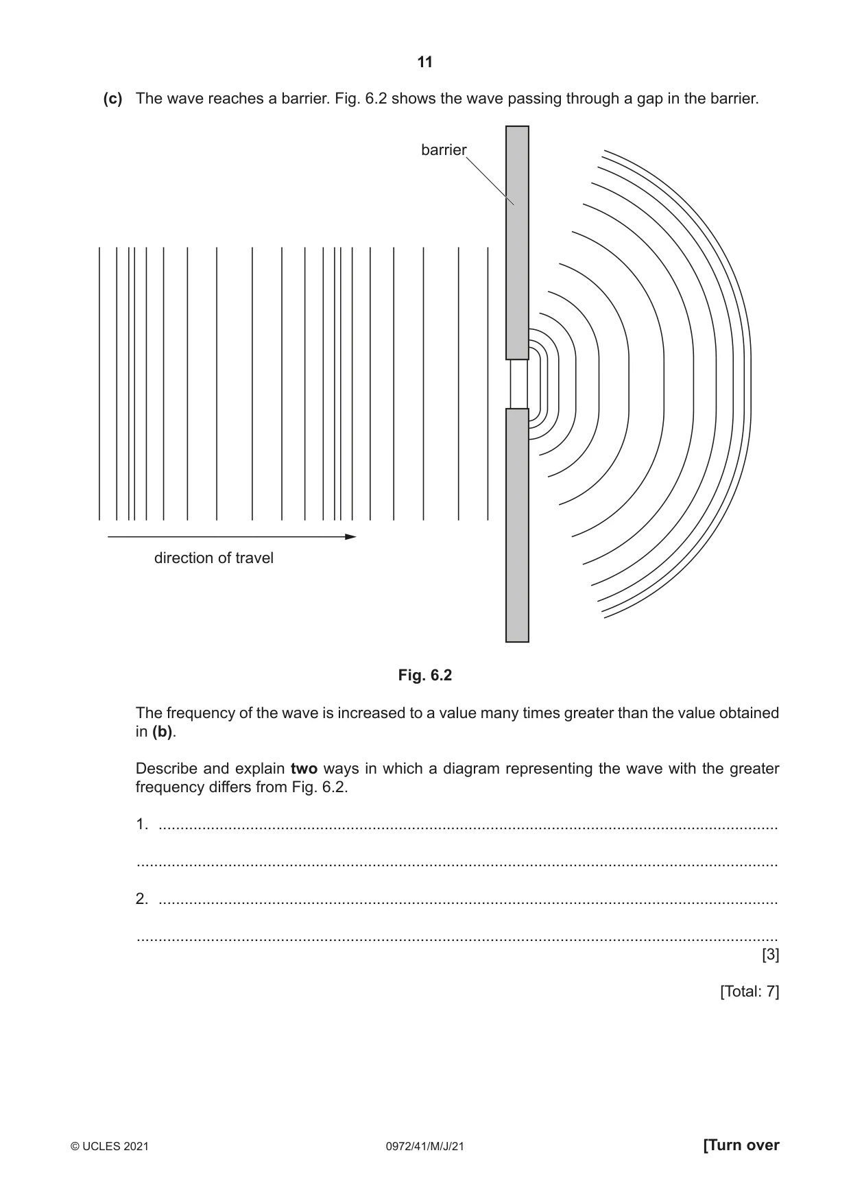 Cambridge IGCSE Physics (9-1) 0972 2021 May/June Paper 4 · Variant 1 question paper, page 11 of 16