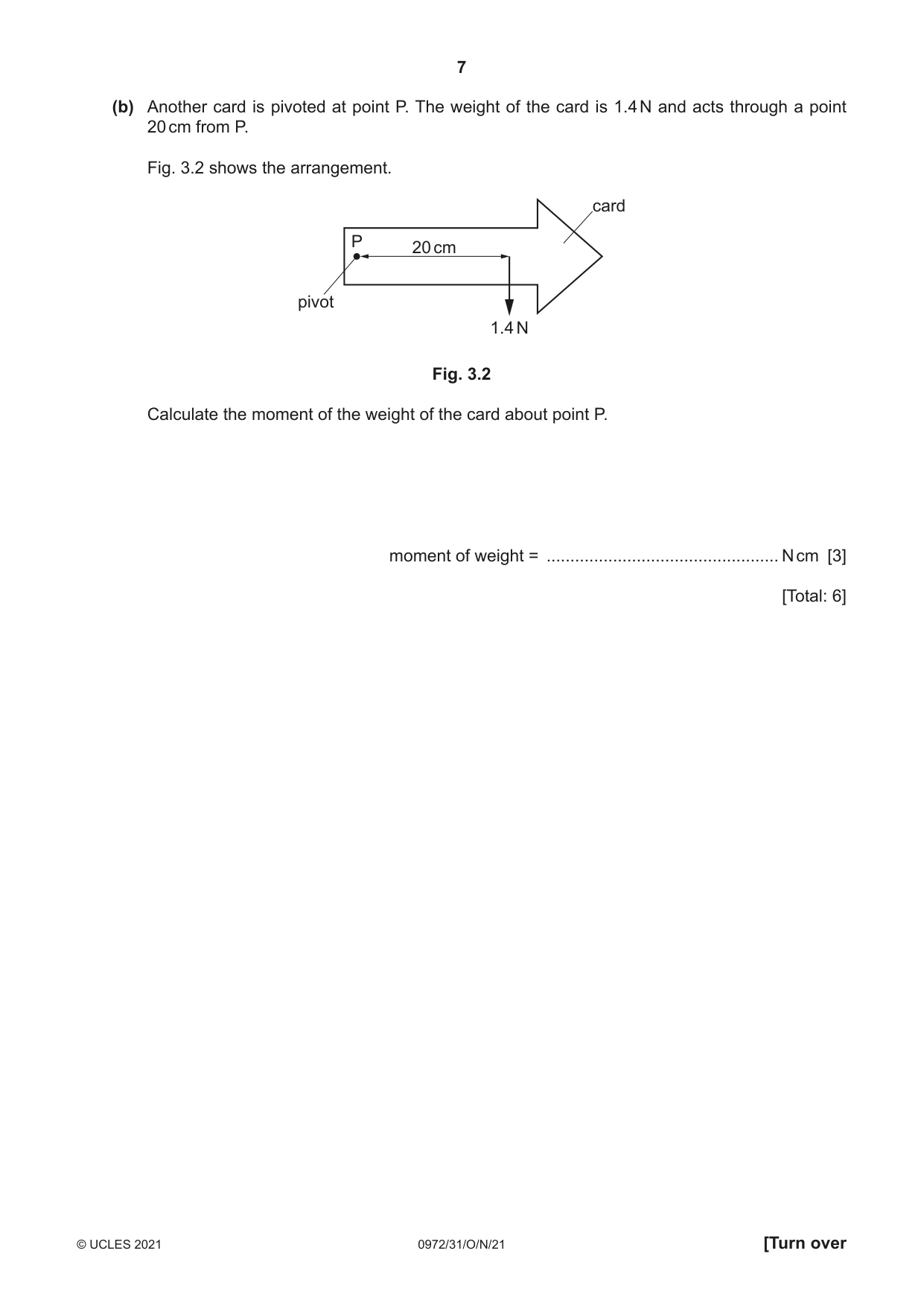 Cambridge IGCSE Physics (9-1) 0972 2021 Oct/Nov Paper 3 · Variant 1 question paper, page 7 of 16