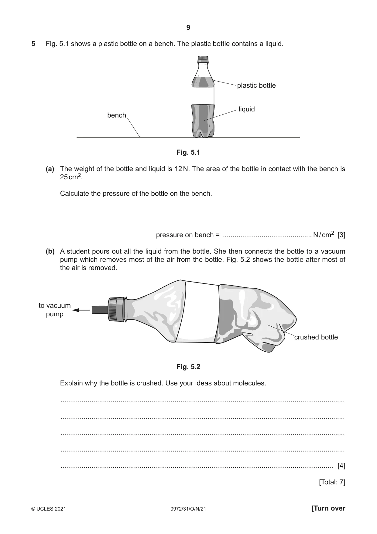 Cambridge IGCSE Physics (9-1) 0972 2021 Oct/Nov Paper 3 · Variant 1 question paper, page 9 of 16