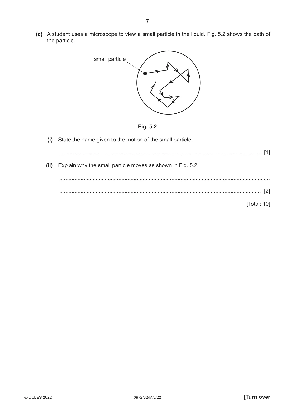 Cambridge IGCSE Physics (9-1) 0972 2022 May/June Paper 3 · Variant 2 question paper, page 7 of 16