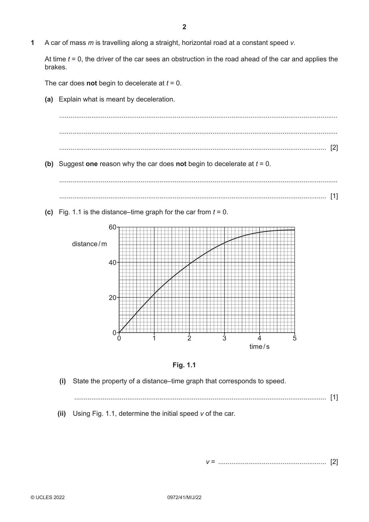 Cambridge IGCSE Physics (9-1) 0972 2022 May/June Paper 4 · Variant 1 question paper, page 2 of 16
