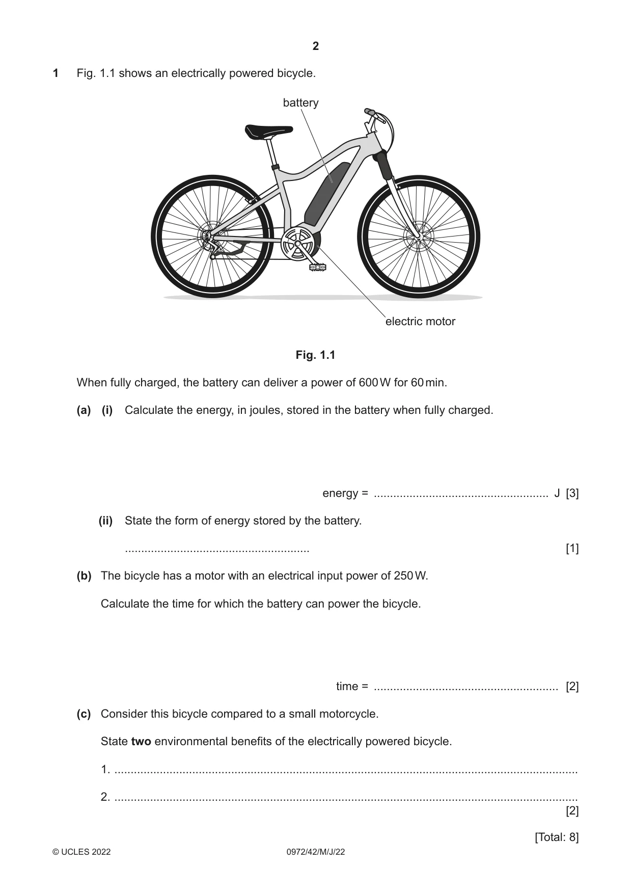 Cambridge IGCSE Physics (9-1) 0972 2022 May/June Paper 4 · Variant 2 question paper, page 2 of 16