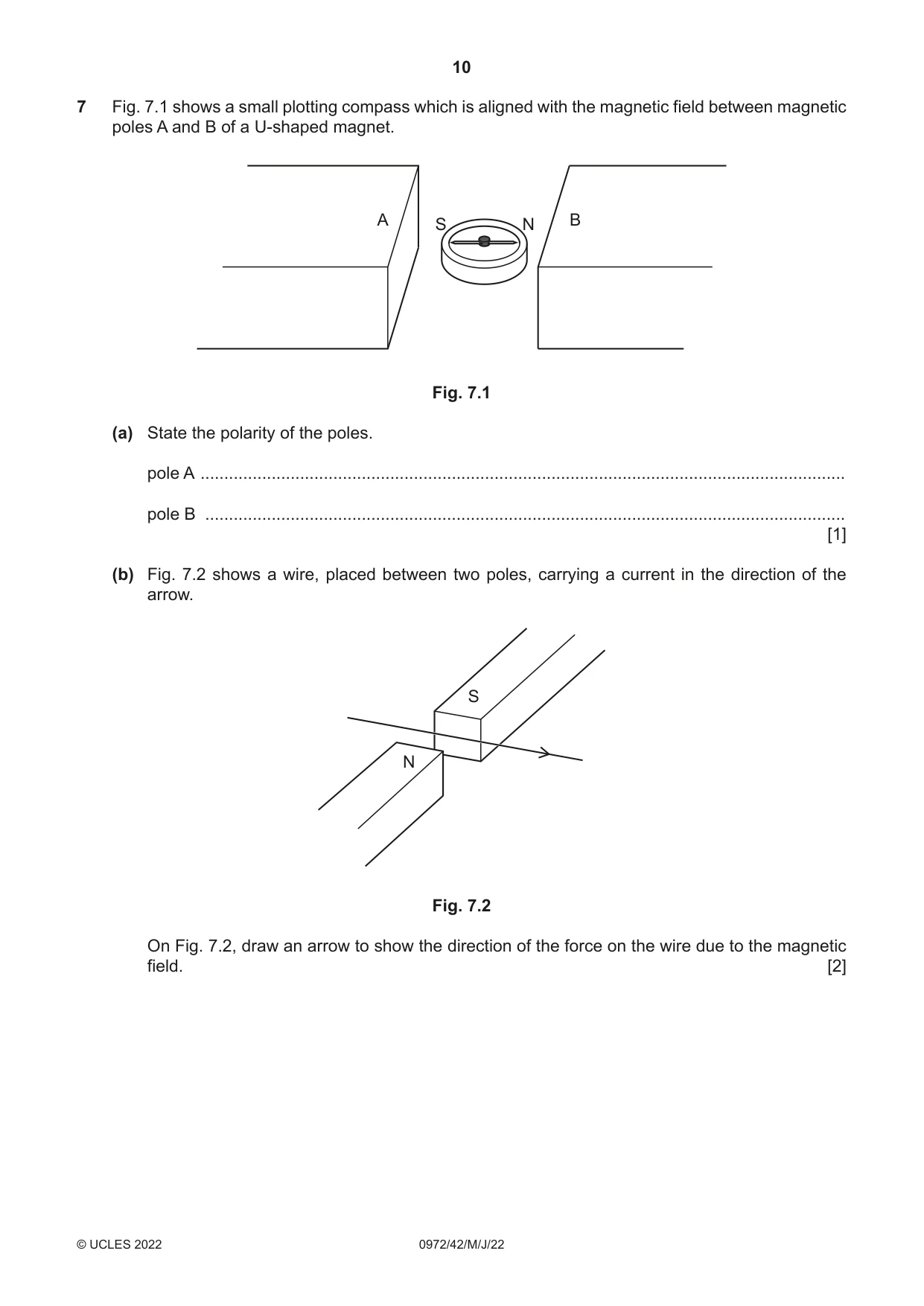 Cambridge IGCSE Physics (9-1) 0972 2022 May/June Paper 4 · Variant 2 question paper, page 10 of 16