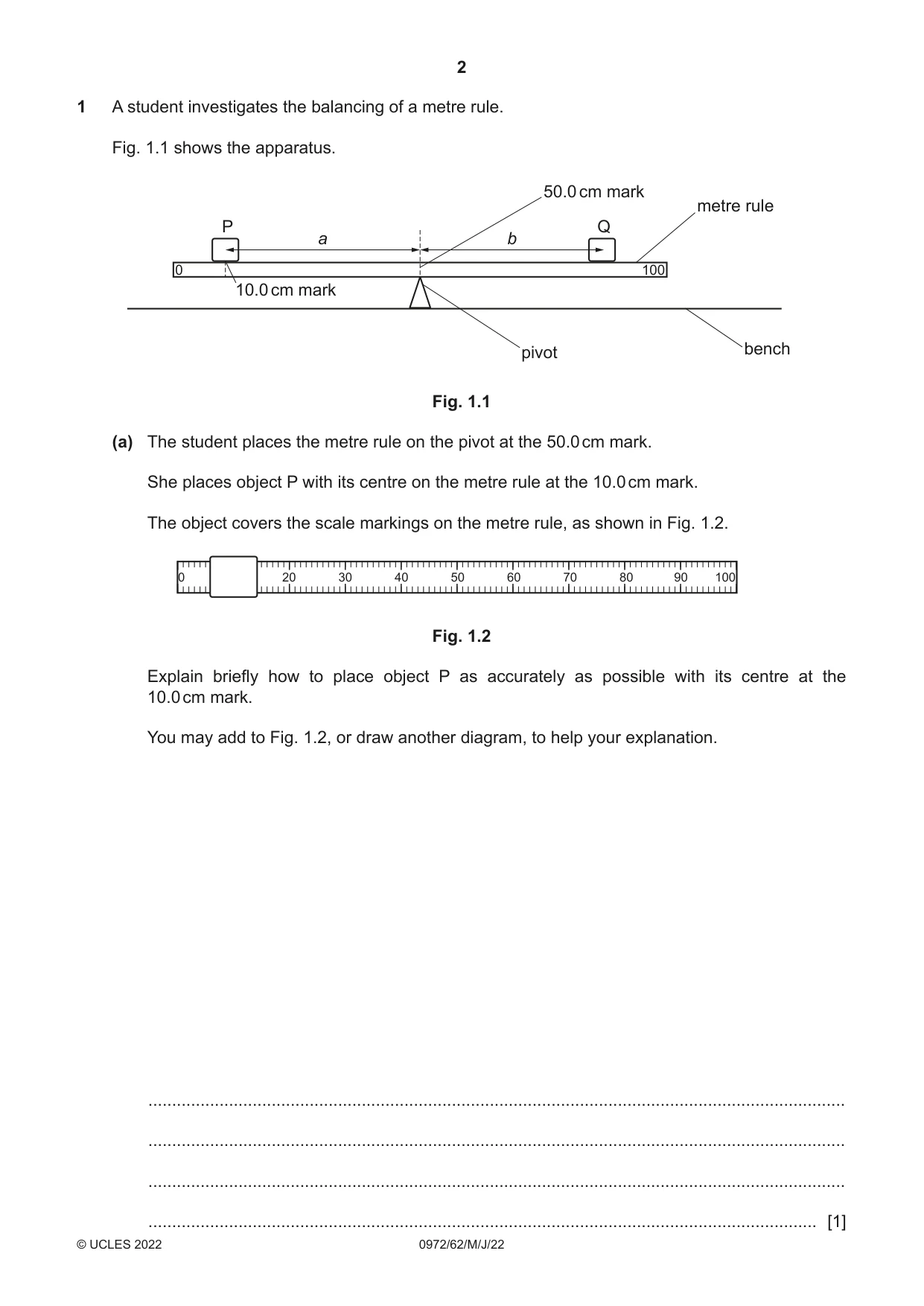 Cambridge IGCSE Physics (9-1) 0972 2022 May/June Paper 6 · Variant 2 question paper, page 2 of 12