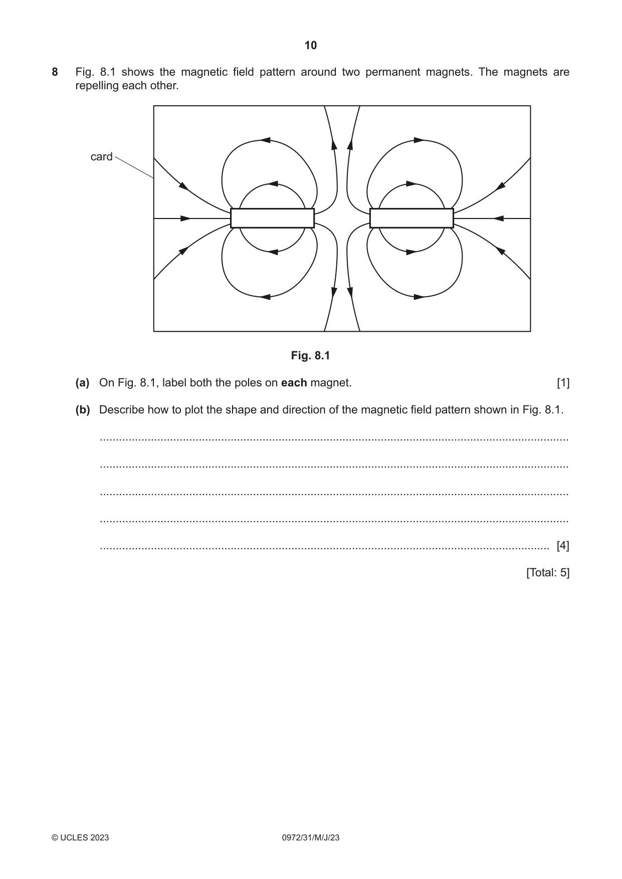 Cambridge IGCSE Physics (9-1) 0972 2023 May/June Paper 3 · Variant 1 question paper, page 10 of 16