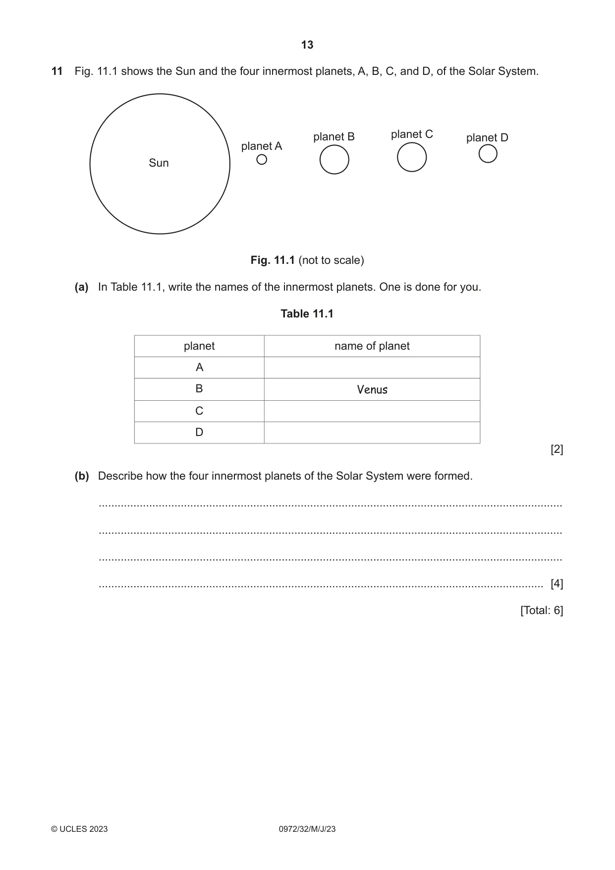 Cambridge IGCSE Physics (9-1) 0972 2023 May/June Paper 3 · Variant 2 question paper, page 13 of 16