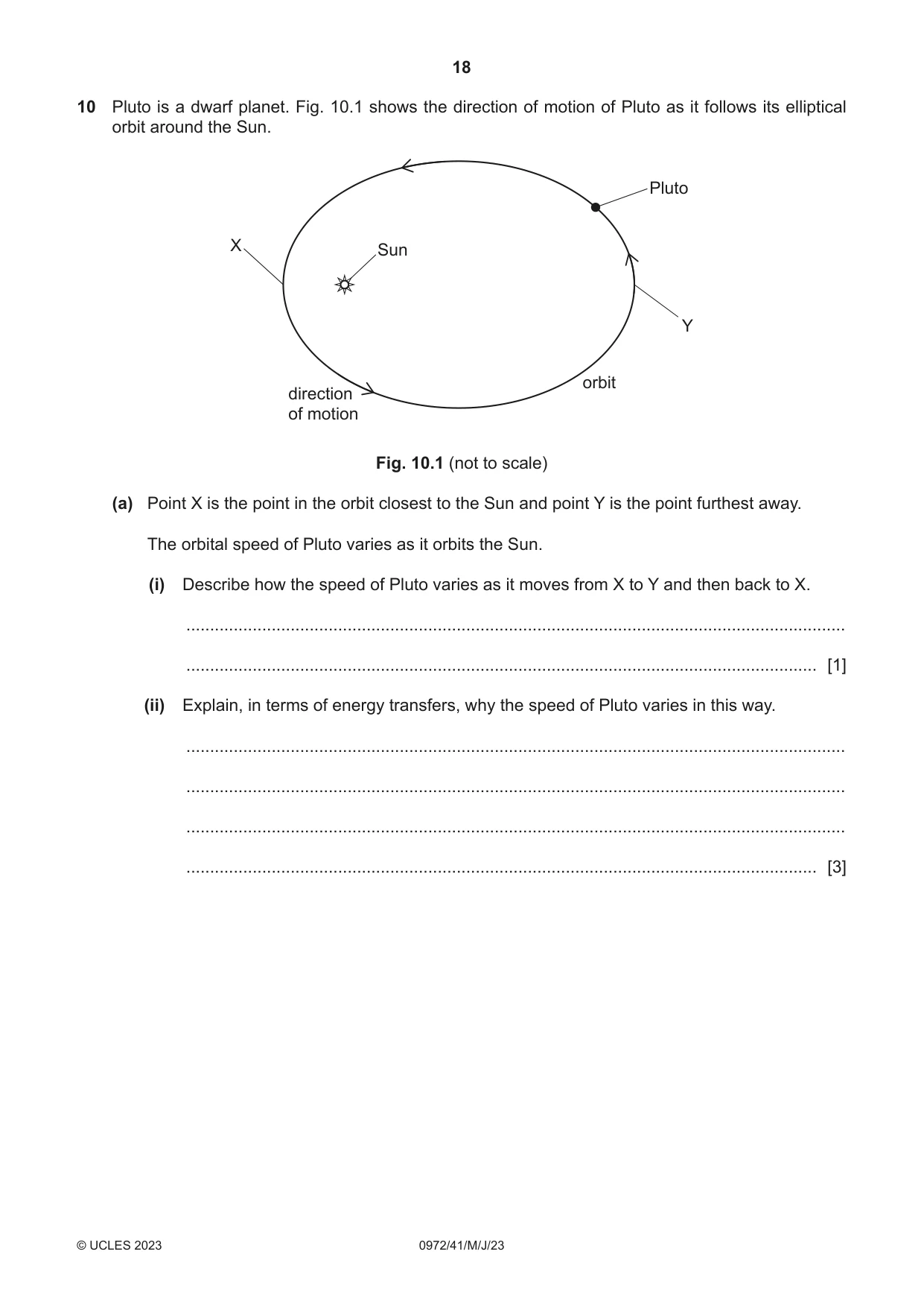 Cambridge IGCSE Physics (9-1) 0972 2023 May/June Paper 4 · Variant 1 question paper, page 18 of 20
