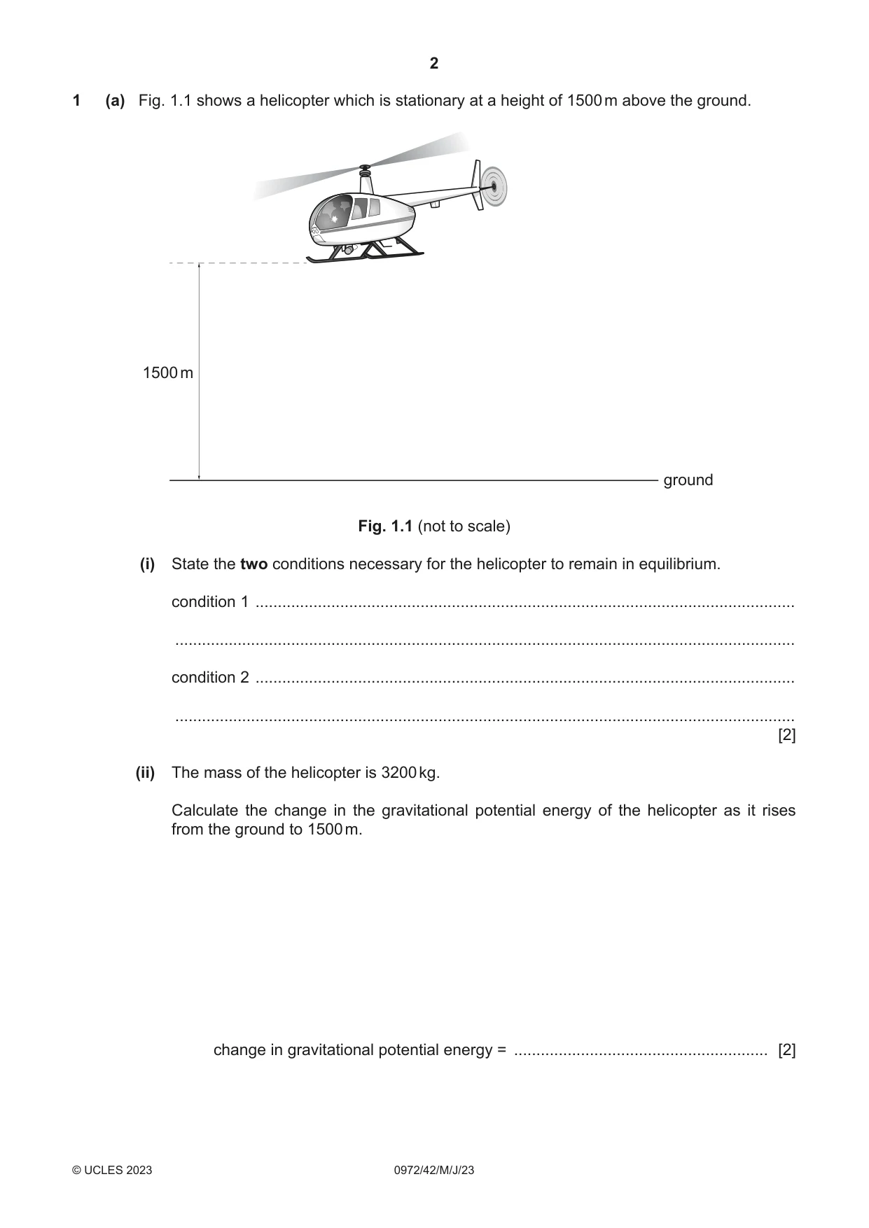 Cambridge IGCSE Physics (9-1) 0972 2023 May/June Paper 4 · Variant 2 question paper, page 2 of 16