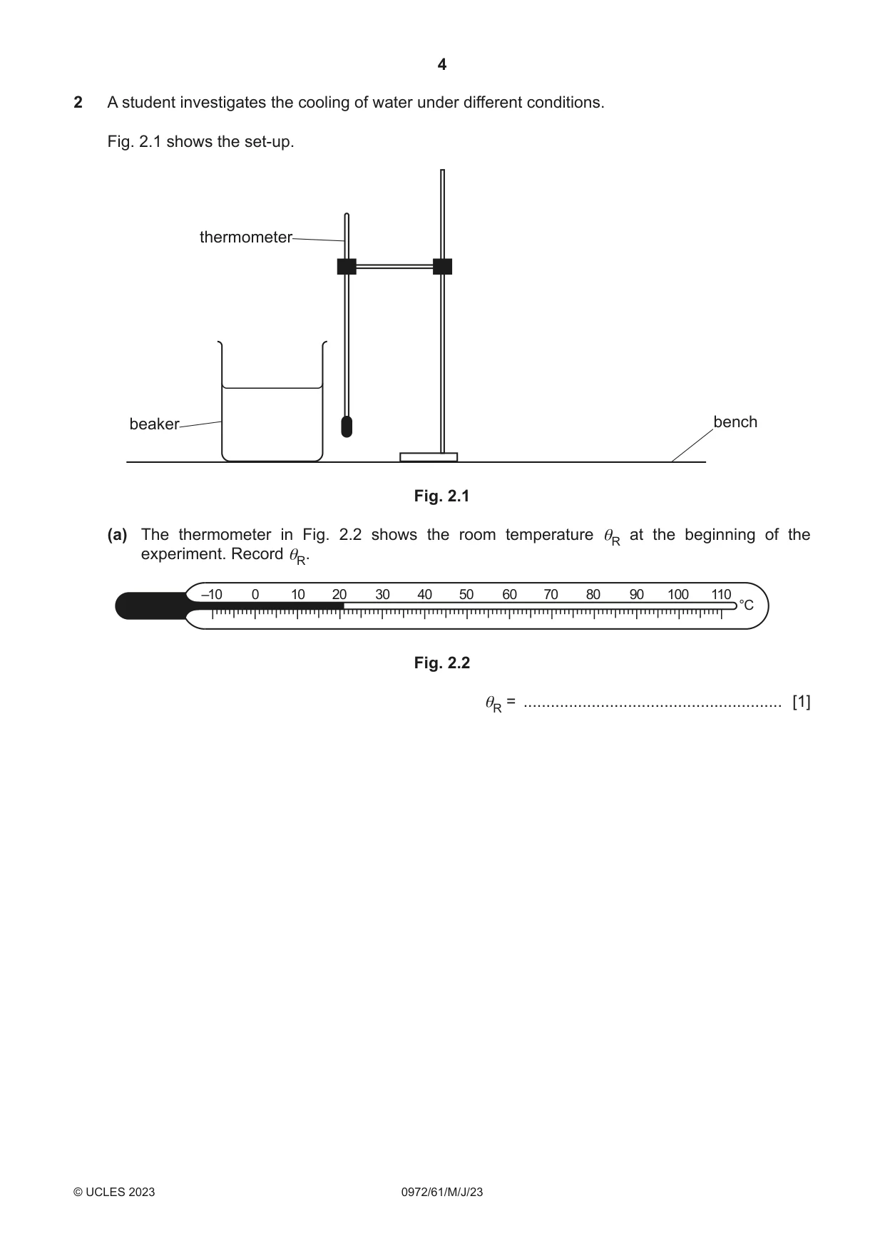 Cambridge IGCSE Physics (9-1) 0972 2023 May/June Paper 6 · Variant 1 question paper, page 4 of 12