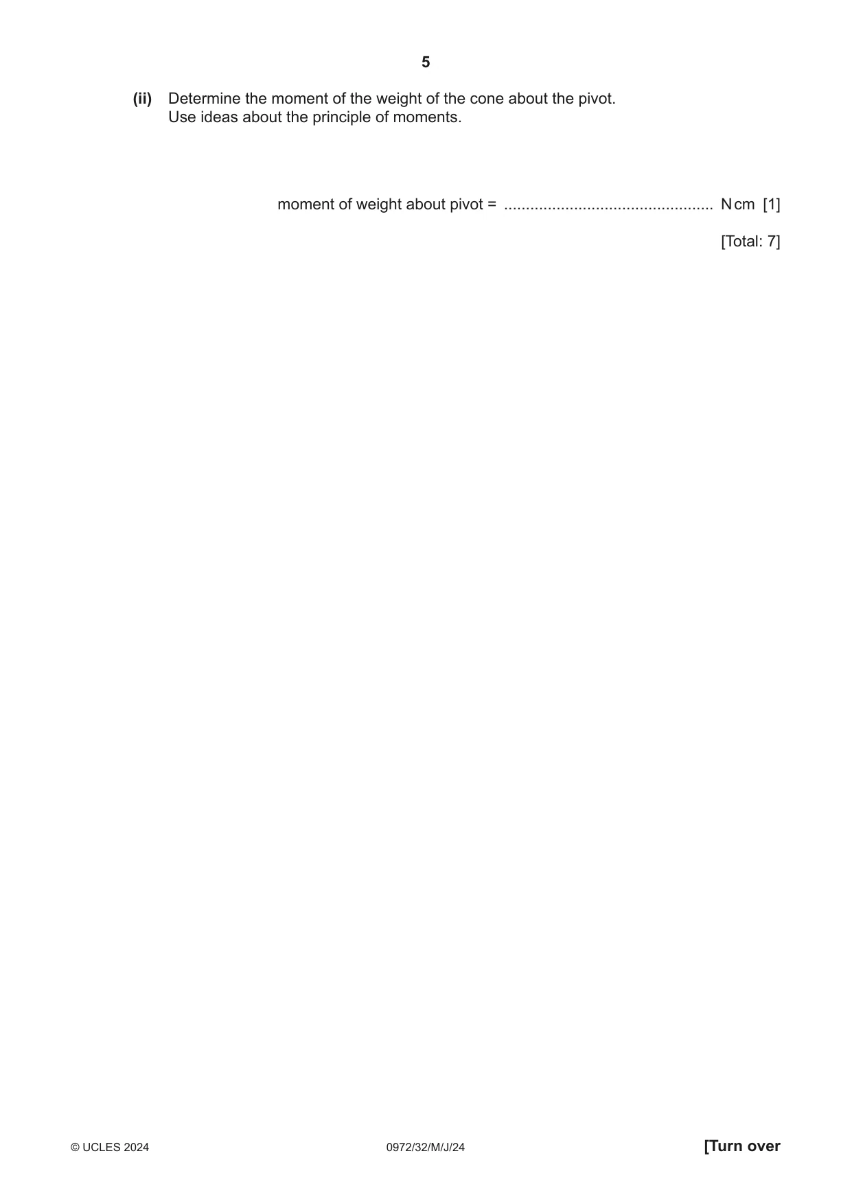 Cambridge IGCSE Physics (9-1) 0972 2024 May/June Paper 3 · Variant 2 question paper, page 5 of 16