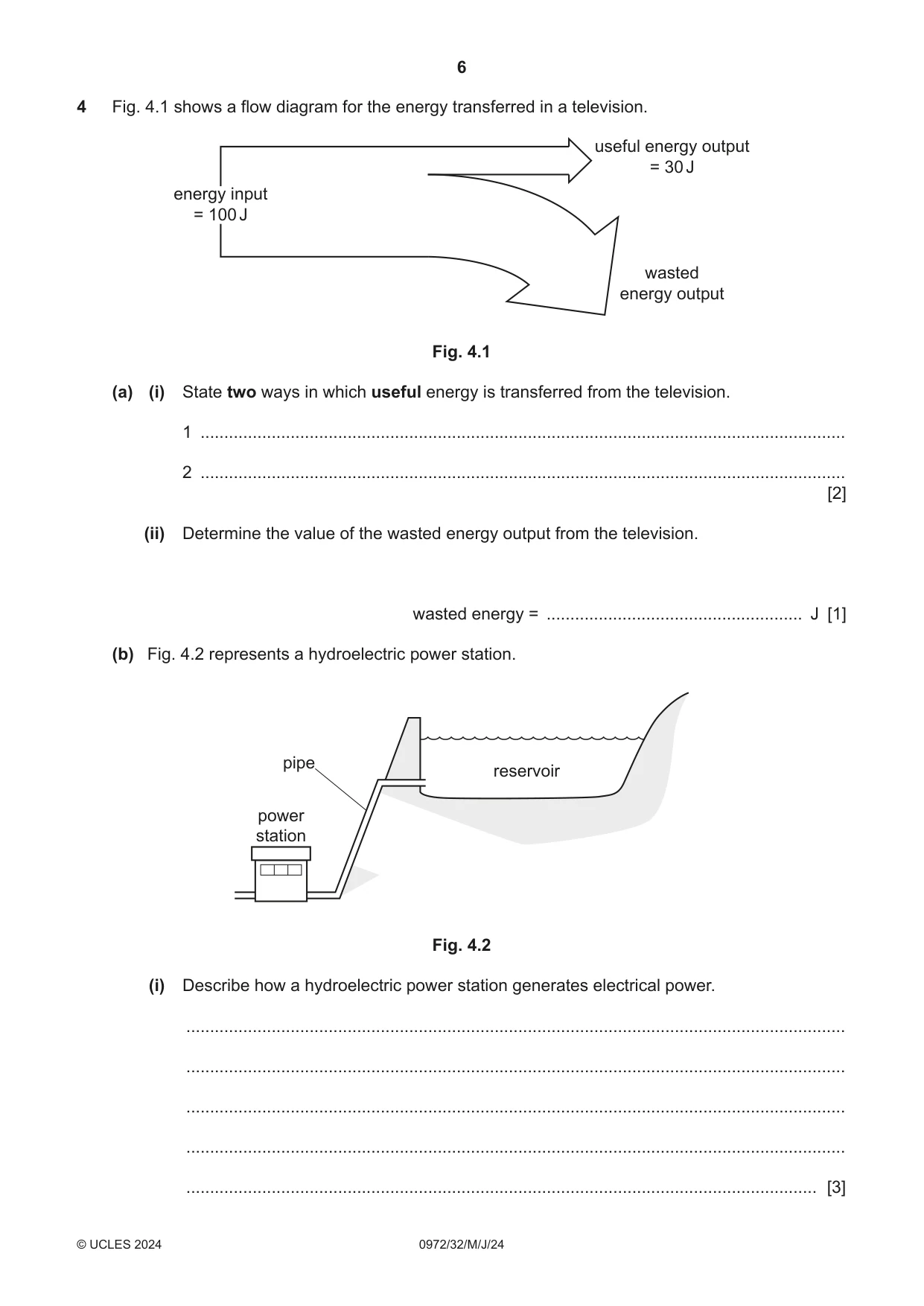 Cambridge IGCSE Physics (9-1) 0972 2024 May/June Paper 3 · Variant 2 question paper, page 6 of 16
