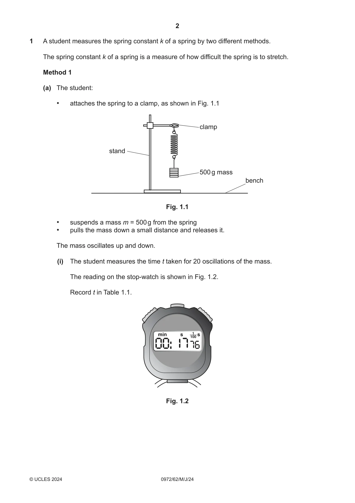 Cambridge IGCSE Physics (9-1) 0972 2024 May/June Paper 6 · Variant 2 question paper, page 2 of 16