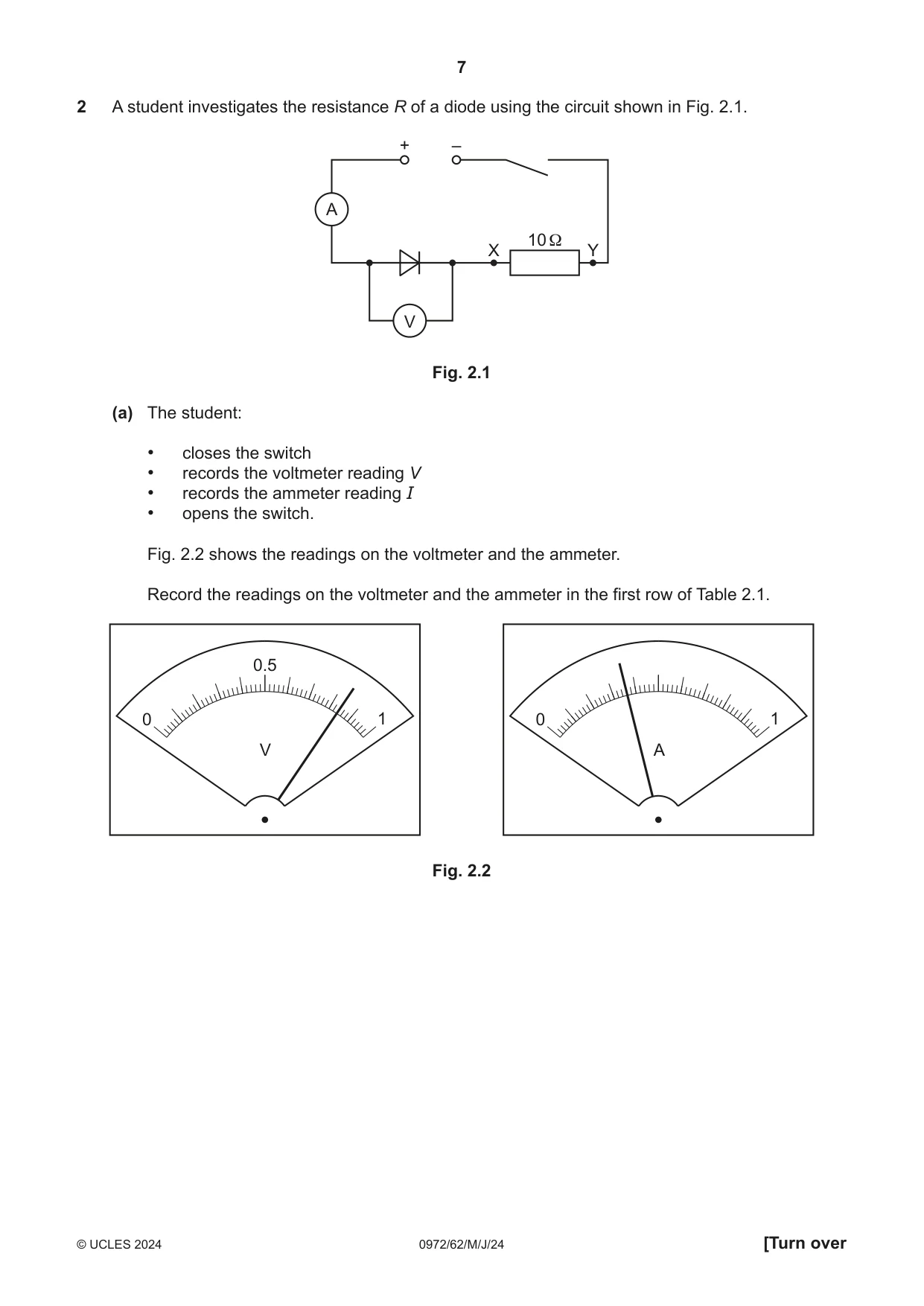 Cambridge IGCSE Physics (9-1) 0972 2024 May/June Paper 6 · Variant 2 question paper, page 7 of 16