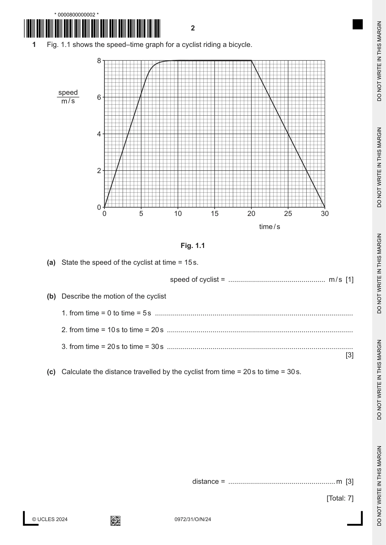 Cambridge IGCSE Physics (9-1) 0972 2024 Oct/Nov Paper 3 · Variant 1 question paper, page 2 of 16