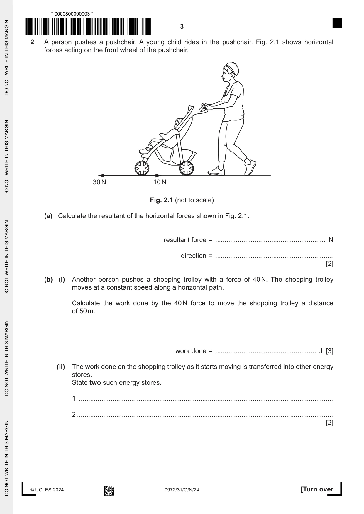Cambridge IGCSE Physics (9-1) 0972 2024 Oct/Nov Paper 3 · Variant 1 question paper, page 3 of 16