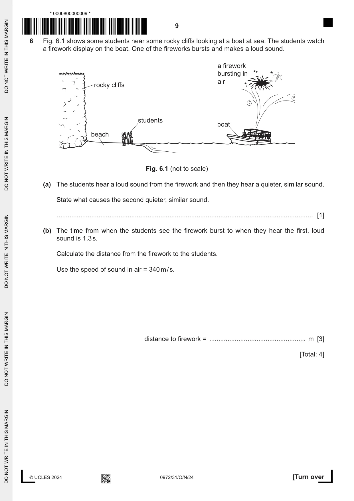 Cambridge IGCSE Physics (9-1) 0972 2024 Oct/Nov Paper 3 · Variant 1 question paper, page 9 of 16
