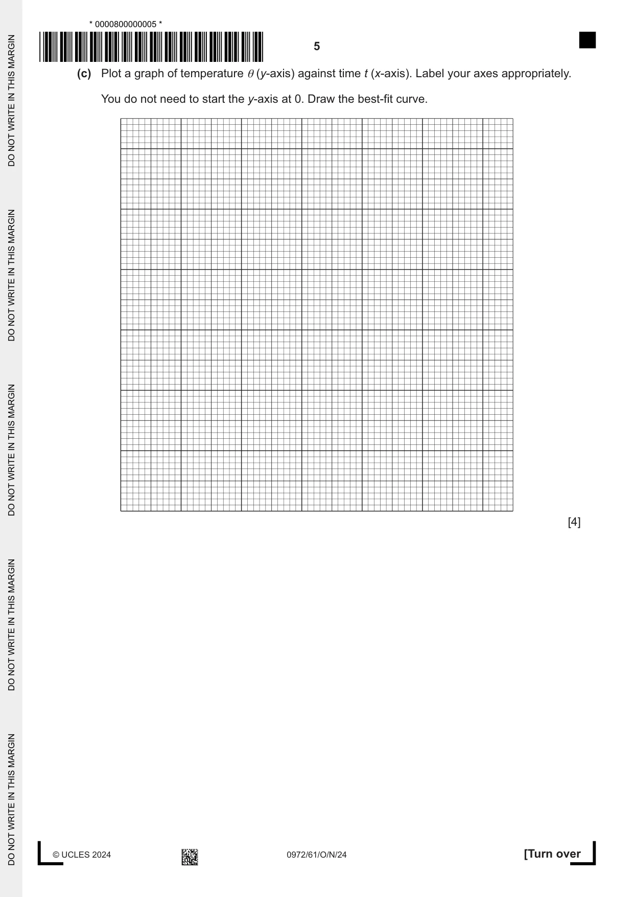 Cambridge IGCSE Physics (9-1) 0972 2024 Oct/Nov Paper 6 · Variant 1 question paper, page 5 of 12
