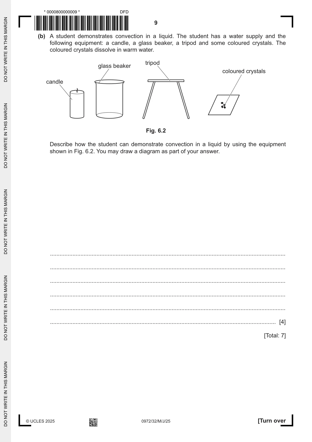 Cambridge IGCSE Physics (9-1) 0972 2025 May/June Paper 3 · Variant 2 question paper, page 9 of 16