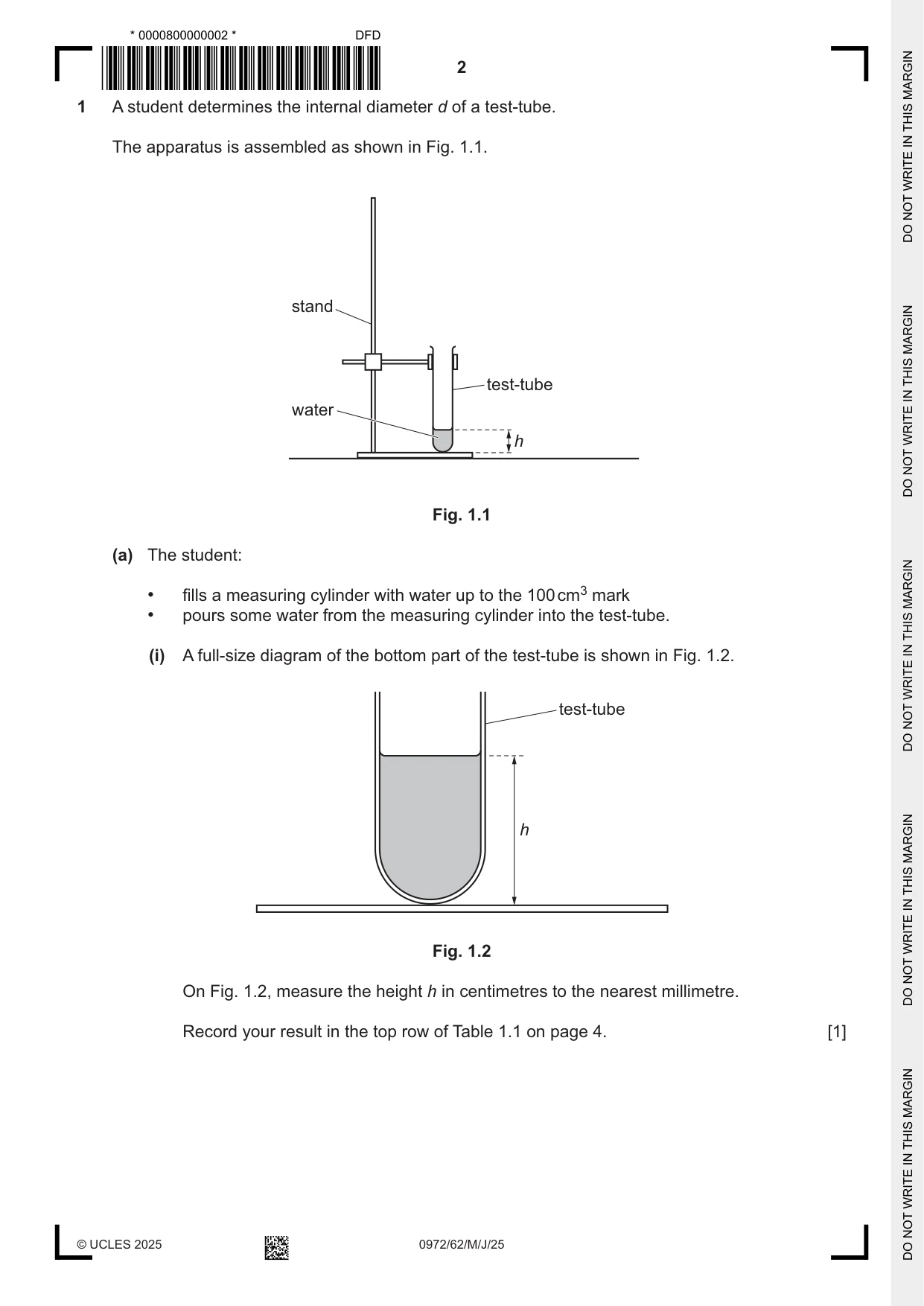 Cambridge IGCSE Physics (9-1) 0972 2025 May/June Paper 6 · Variant 2 question paper, page 2 of 16