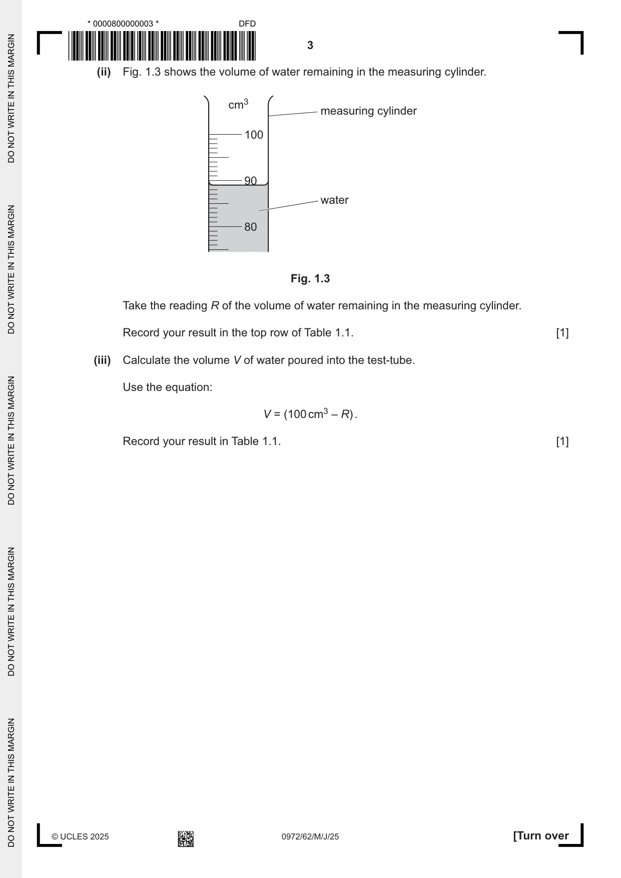 Cambridge IGCSE Physics (9-1) 0972 2025 May/June Paper 6 · Variant 2 question paper, page 3 of 16