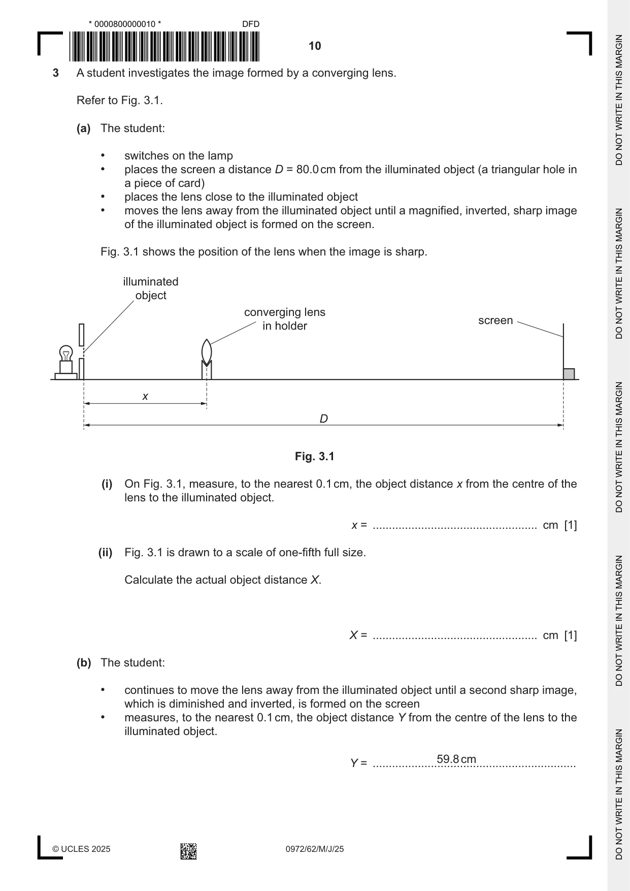 Cambridge IGCSE Physics (9-1) 0972 2025 May/June Paper 6 · Variant 2 question paper, page 10 of 16