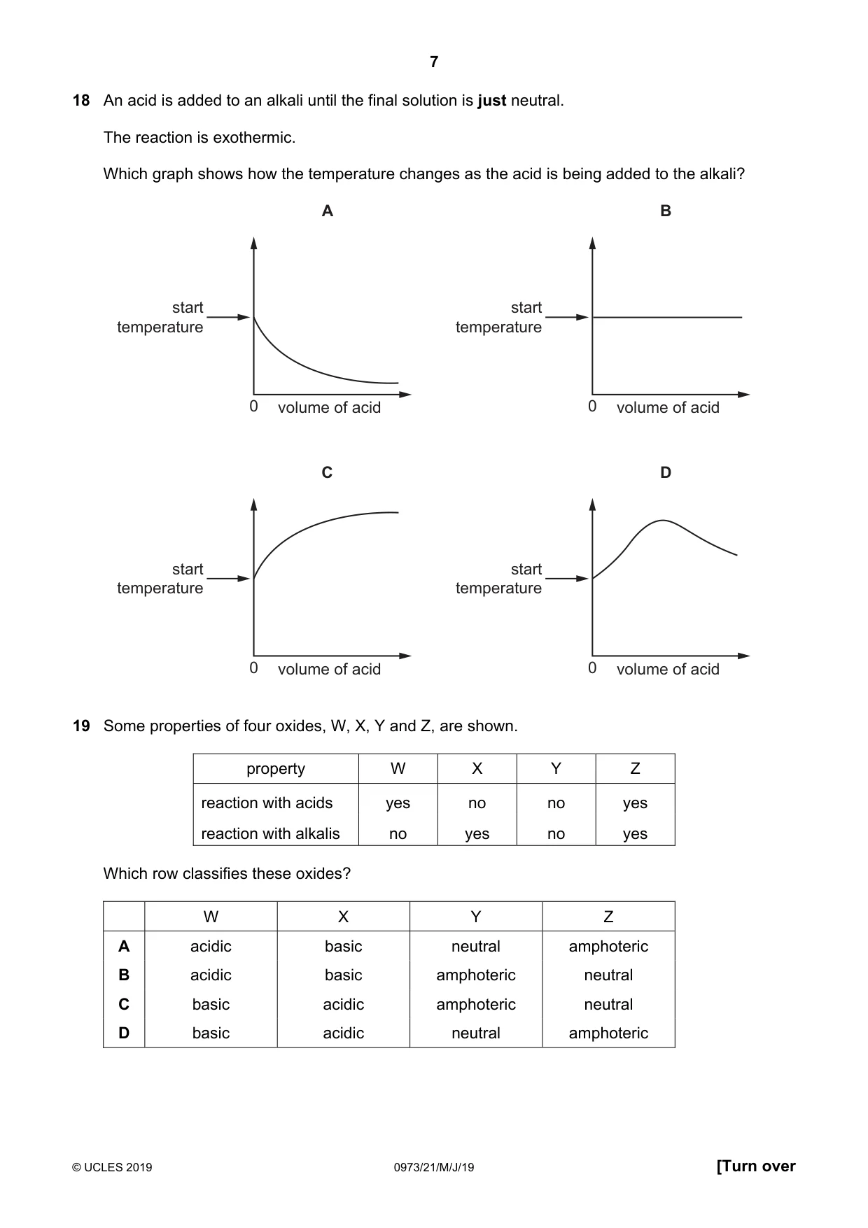 Cambridge IGCSE Sciences - Co-ordinated (9-1) 0973 2019 May/June Paper 2 · Variant 1 question paper, page 7 of 16