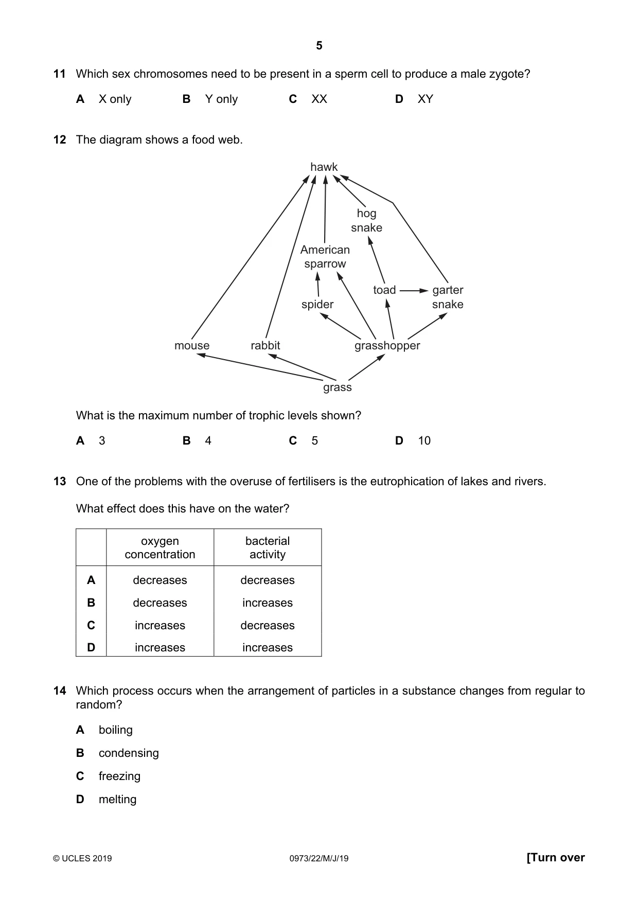 Cambridge IGCSE Sciences - Co-ordinated (9-1) 0973 2019 May/June Paper 2 · Variant 2 question paper, page 5 of 20
