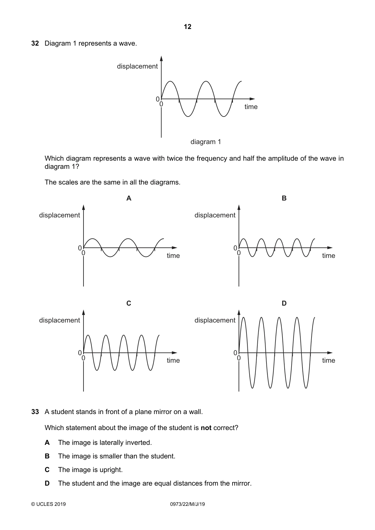 Cambridge IGCSE Sciences - Co-ordinated (9-1) 0973 2019 May/June Paper 2 · Variant 2 question paper, page 12 of 20