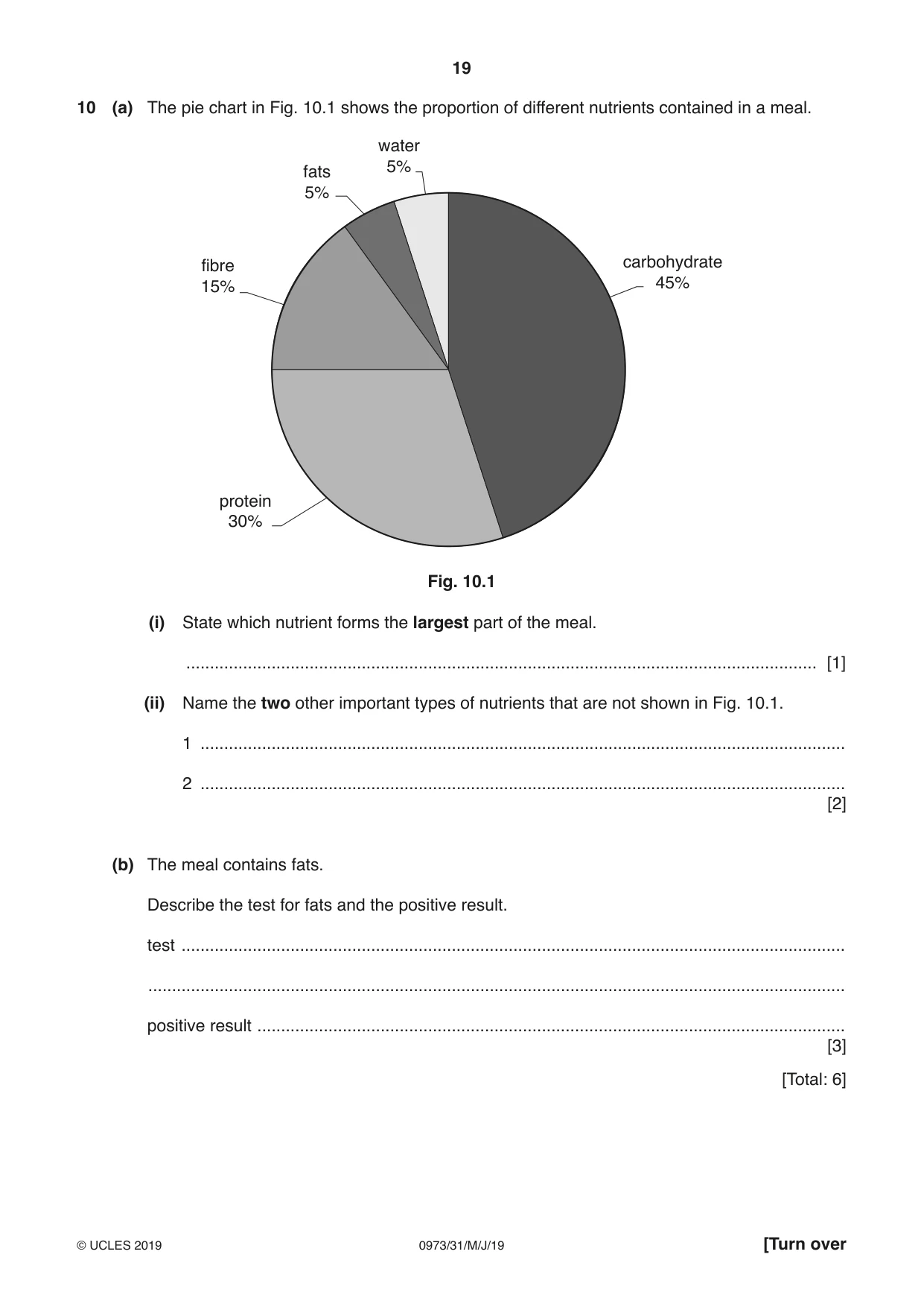 Cambridge IGCSE Sciences - Co-ordinated (9-1) 0973 2019 May/June Paper 3 · Variant 1 question paper, page 19 of 28