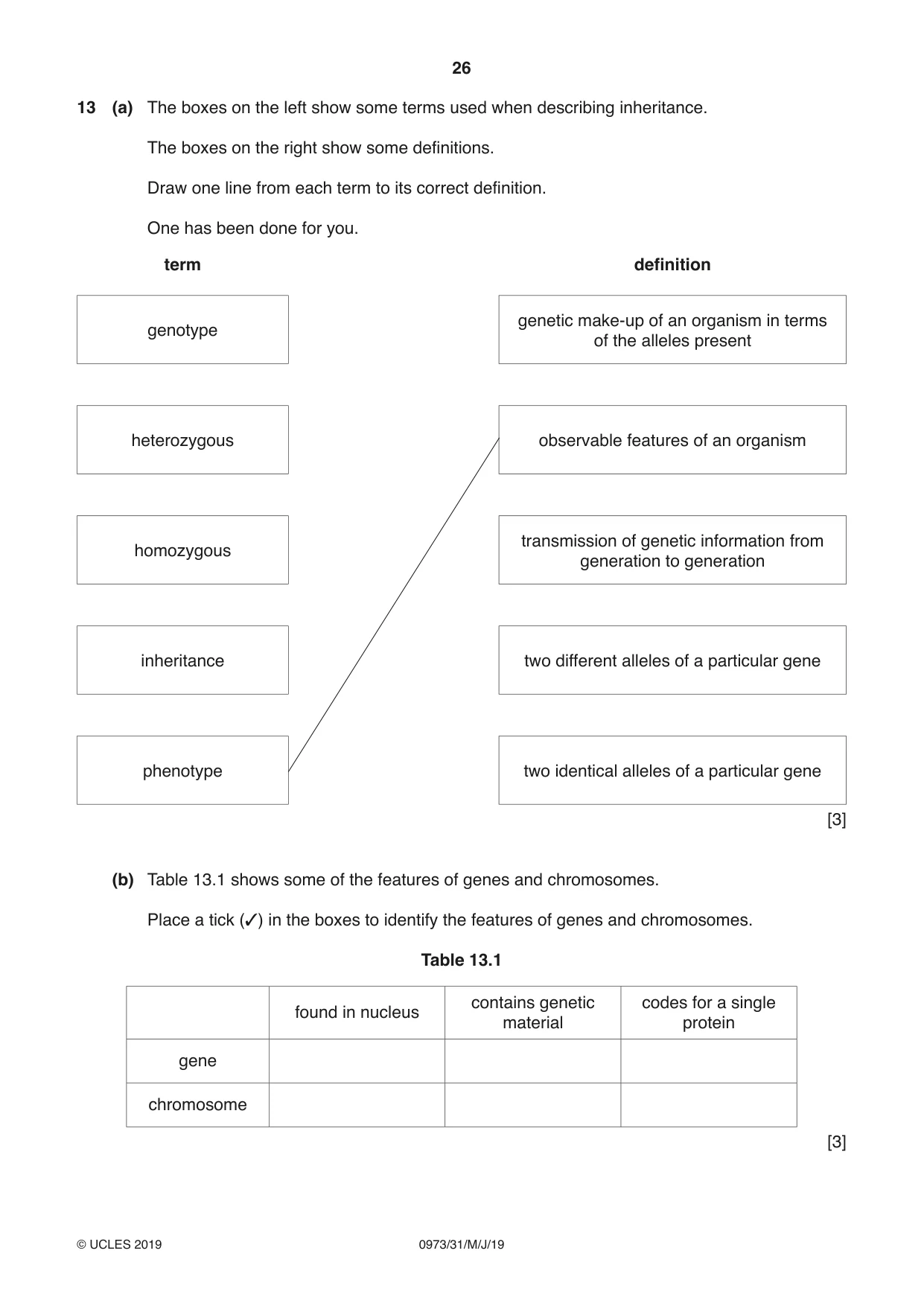 Cambridge IGCSE Sciences - Co-ordinated (9-1) 0973 2019 May/June Paper 3 · Variant 1 question paper, page 26 of 28