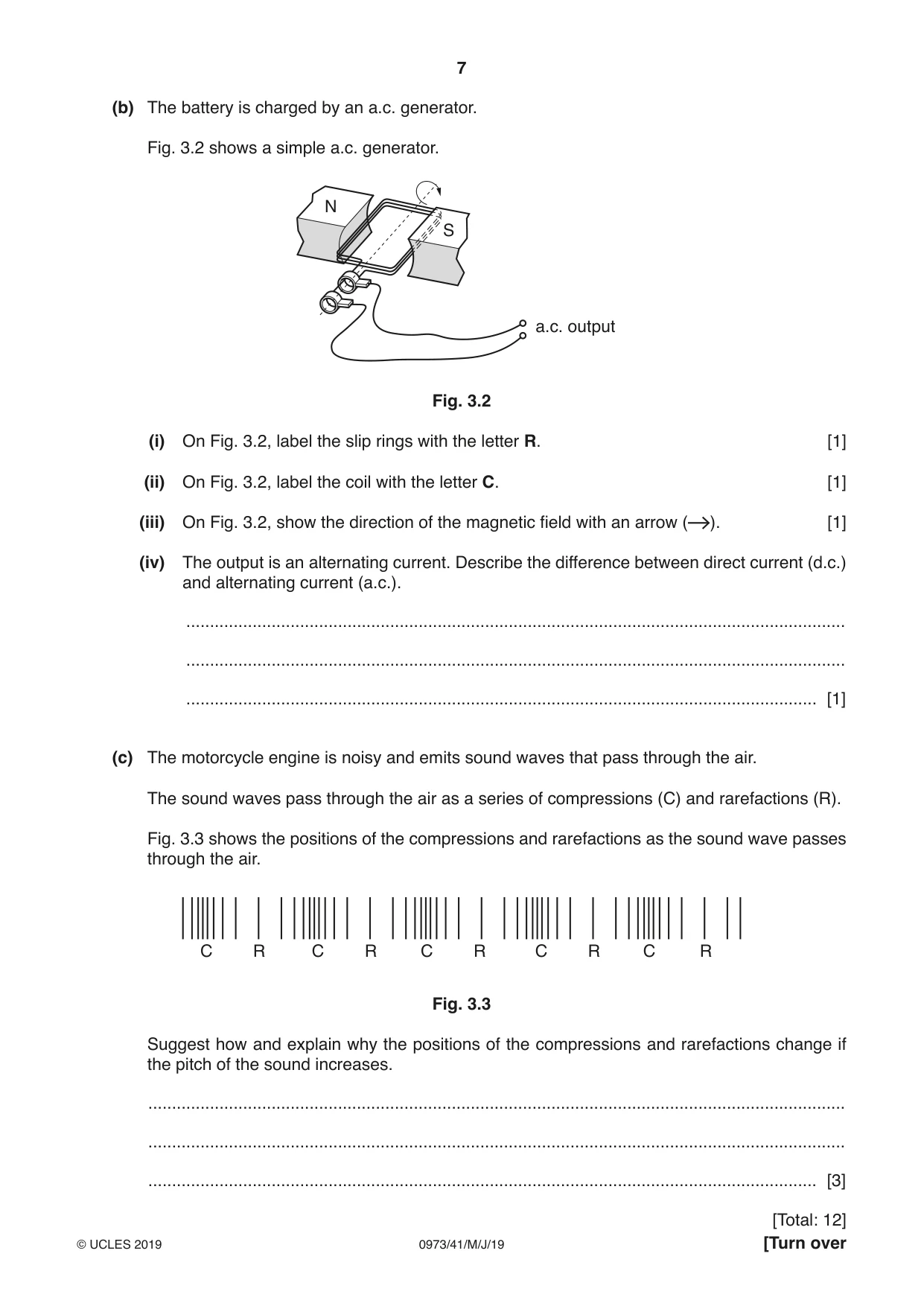 Cambridge IGCSE Sciences - Co-ordinated (9-1) 0973 2019 May/June Paper 4 · Variant 1 question paper, page 7 of 32