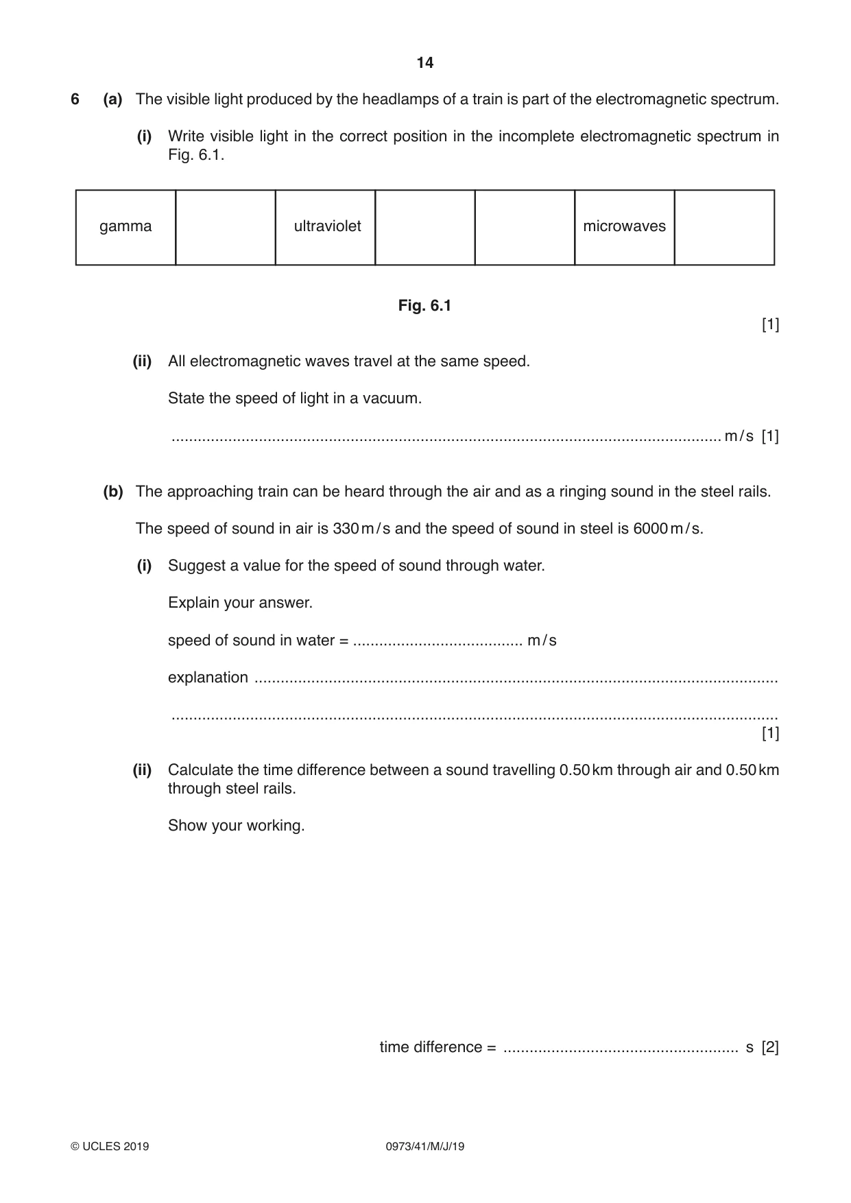 Cambridge IGCSE Sciences - Co-ordinated (9-1) 0973 2019 May/June Paper 4 · Variant 1 question paper, page 14 of 32