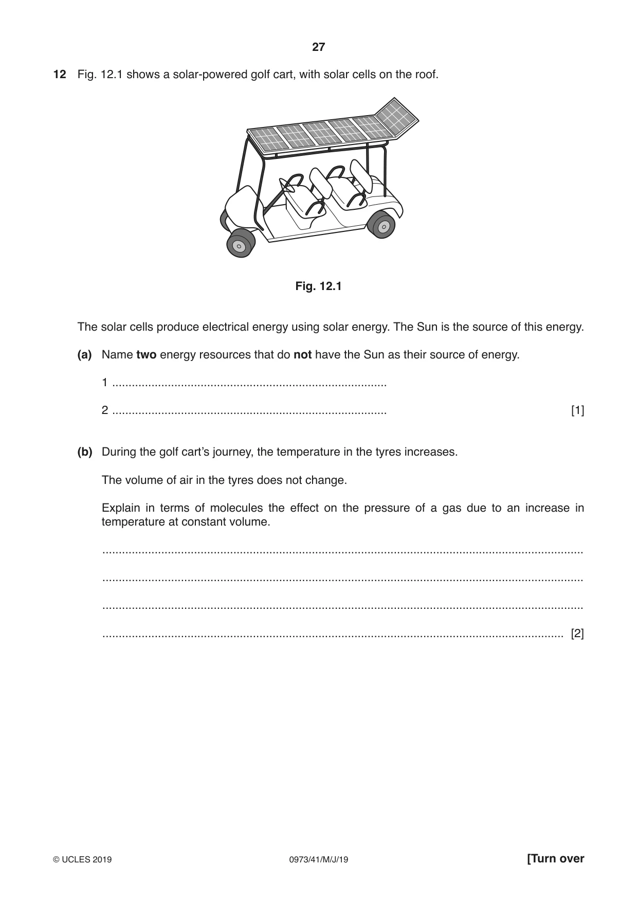 Cambridge IGCSE Sciences - Co-ordinated (9-1) 0973 2019 May/June Paper 4 · Variant 1 question paper, page 27 of 32