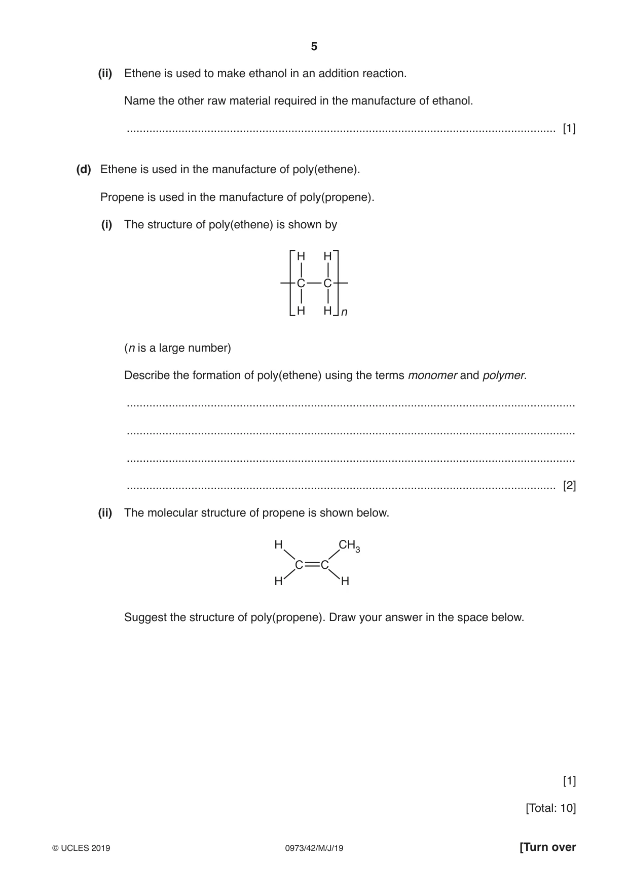 Cambridge IGCSE Sciences - Co-ordinated (9-1) 0973 2019 May/June Paper 4 · Variant 2 question paper, page 5 of 28