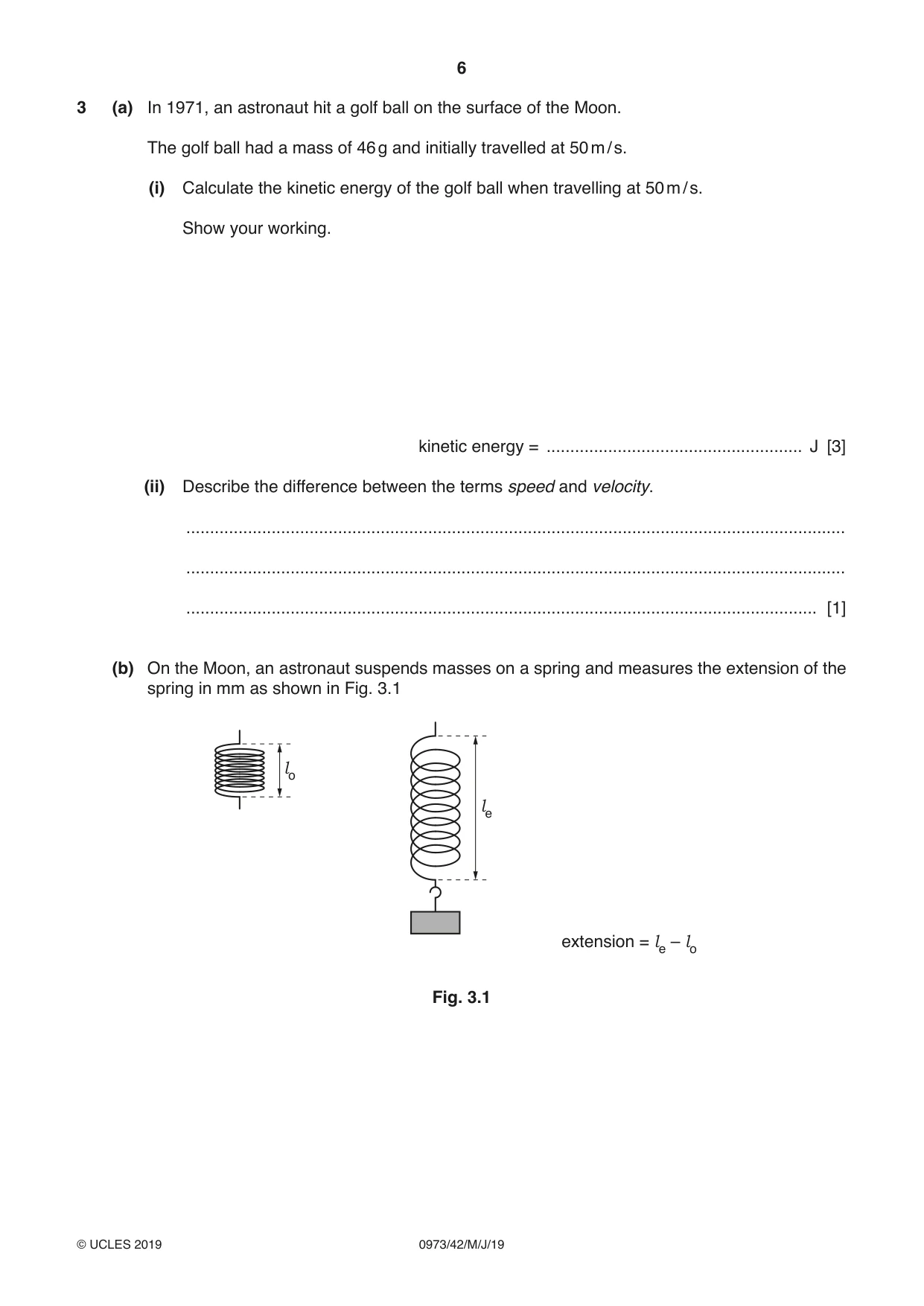 Cambridge IGCSE Sciences - Co-ordinated (9-1) 0973 2019 May/June Paper 4 · Variant 2 question paper, page 6 of 28
