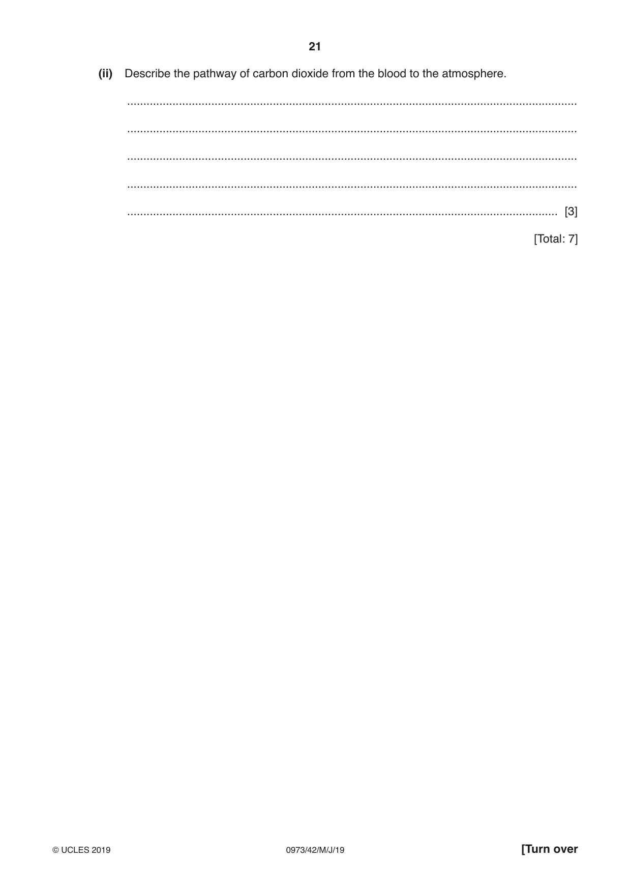 Cambridge IGCSE Sciences - Co-ordinated (9-1) 0973 2019 May/June Paper 4 · Variant 2 question paper, page 21 of 28