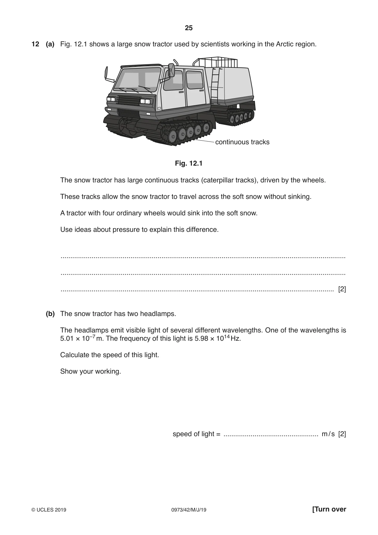 Cambridge IGCSE Sciences - Co-ordinated (9-1) 0973 2019 May/June Paper 4 · Variant 2 question paper, page 25 of 28
