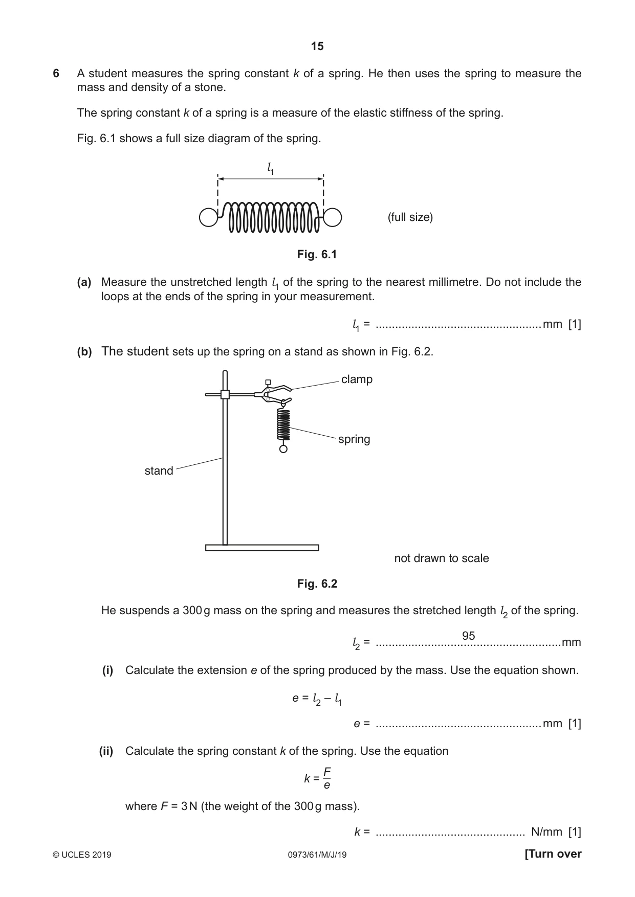 Cambridge IGCSE Sciences - Co-ordinated (9-1) 0973 2019 May/June Paper 6 · Variant 1 question paper, page 15 of 20