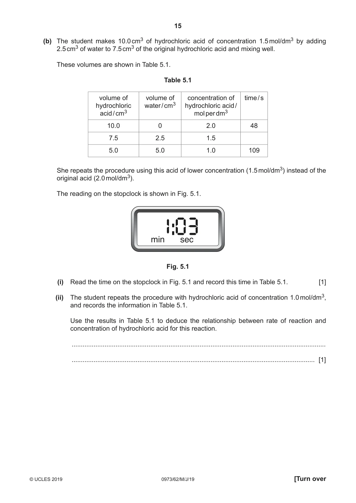 Cambridge IGCSE Sciences - Co-ordinated (9-1) 0973 2019 May/June Paper 6 · Variant 2 question paper, page 15 of 20