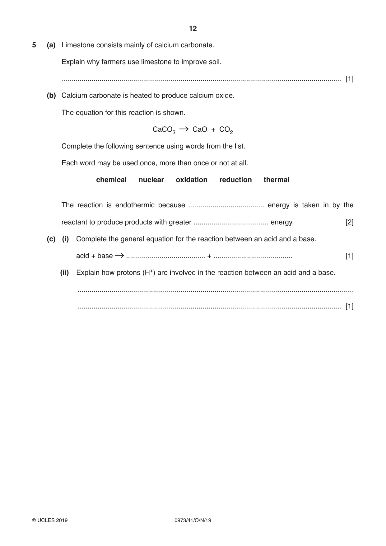 Cambridge IGCSE Sciences - Co-ordinated (9-1) 0973 2019 Oct/Nov Paper 4 · Variant 1 question paper, page 12 of 32